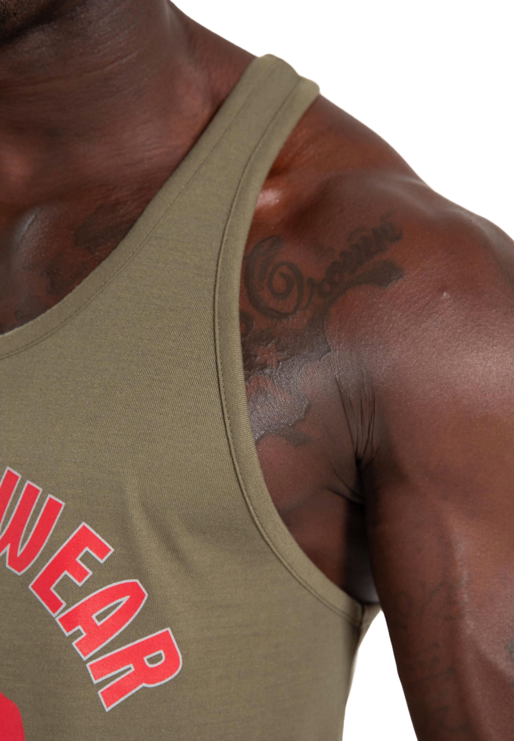 Gorilla Wear Lafayette Racerback Tank Top, army green