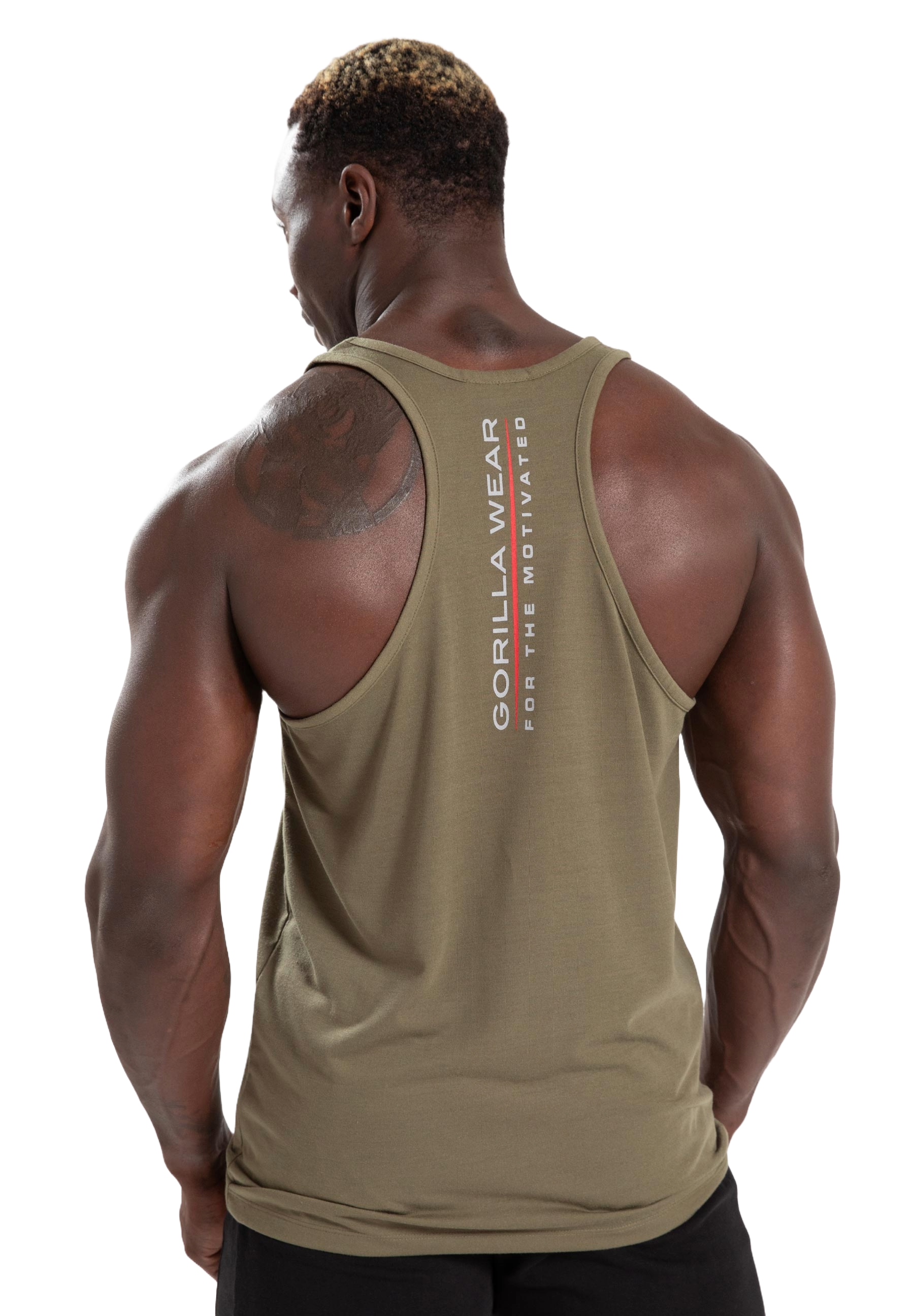 Gorilla Wear Lafayette Racerback Tank Top, army green