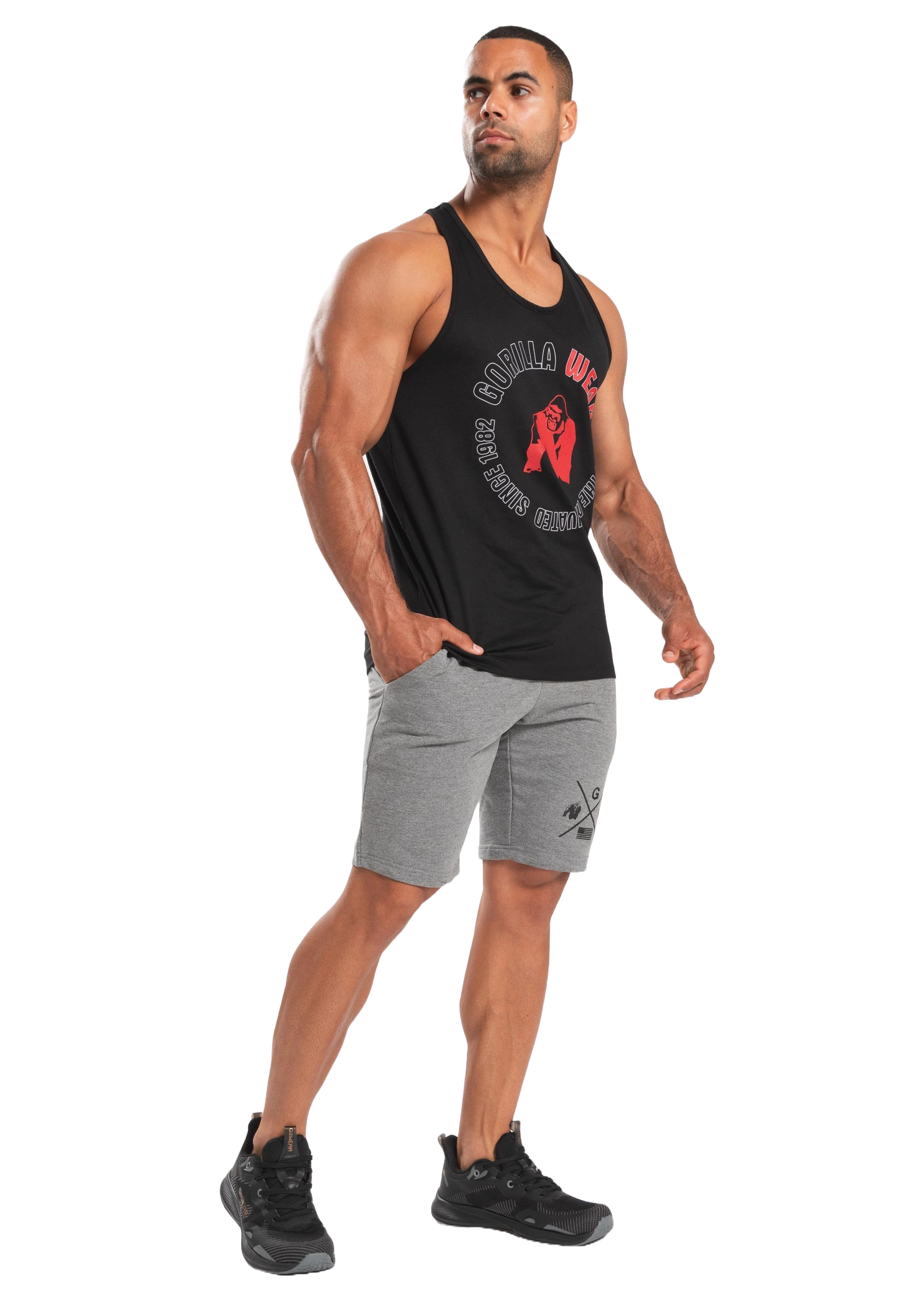 Gorilla Wear Lafayette Racerback Tank Top, black