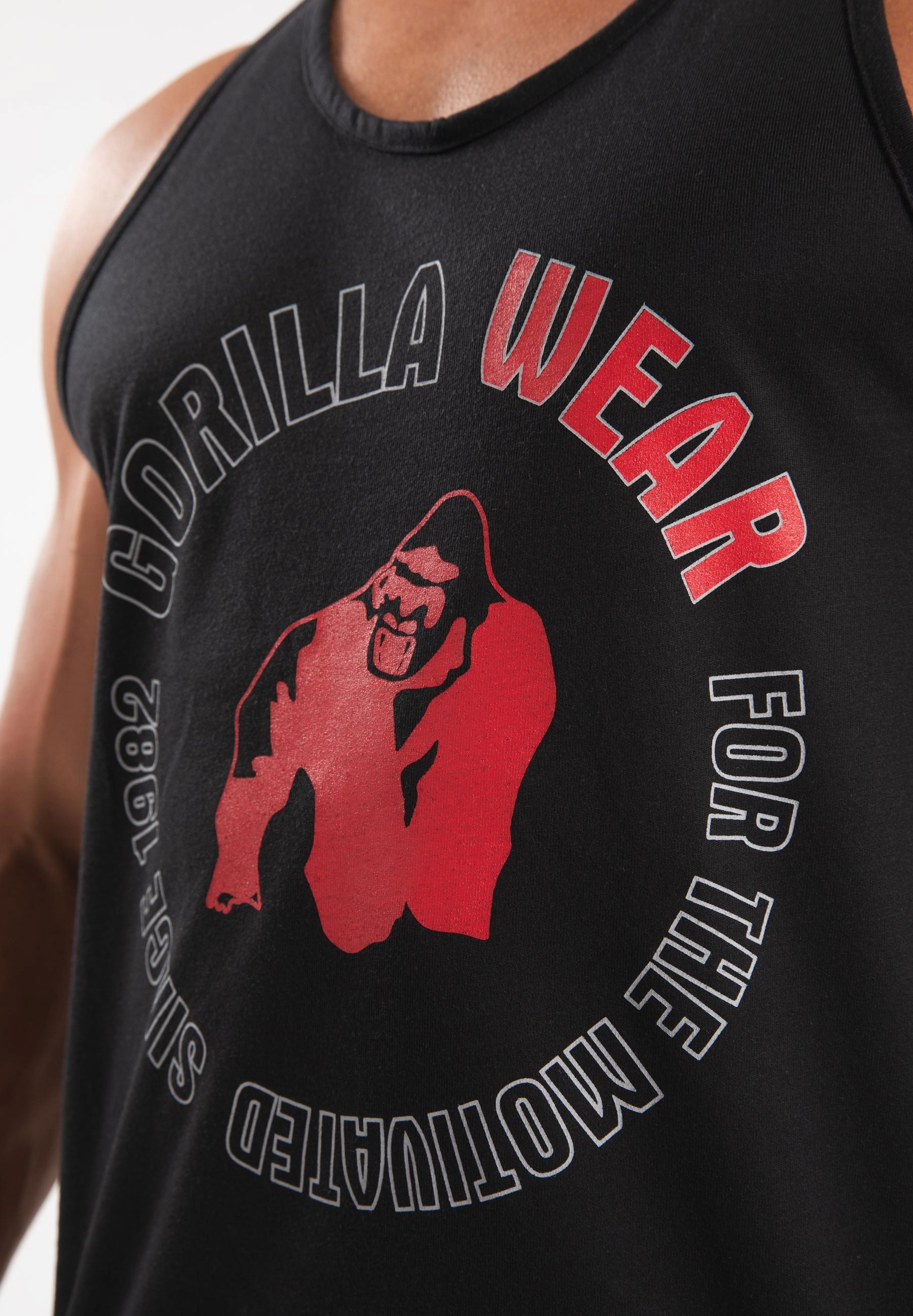 Gorilla Wear Lafayette Racerback Tank Top, black