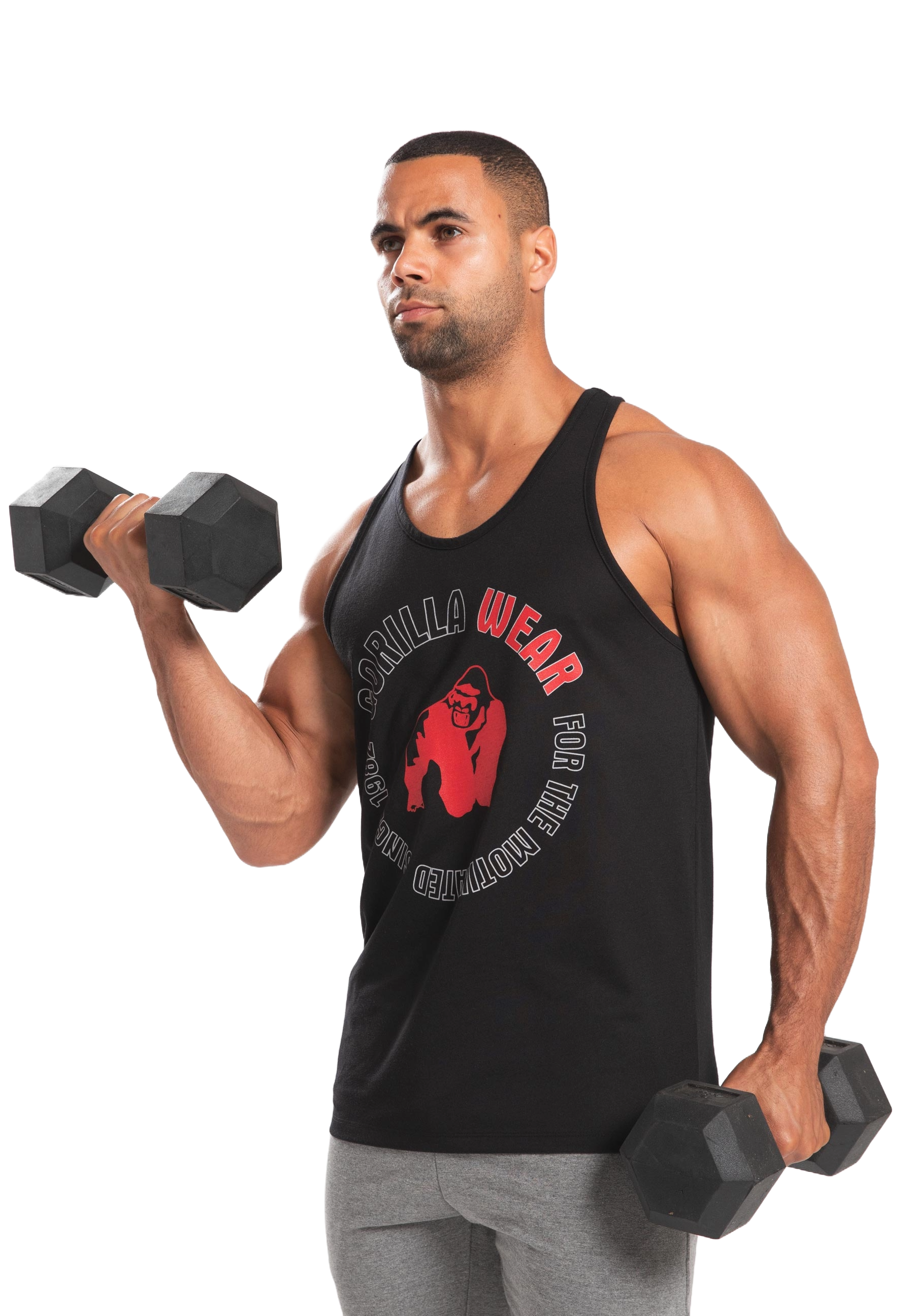 Gorilla Wear Lafayette Racerback Tank Top, black