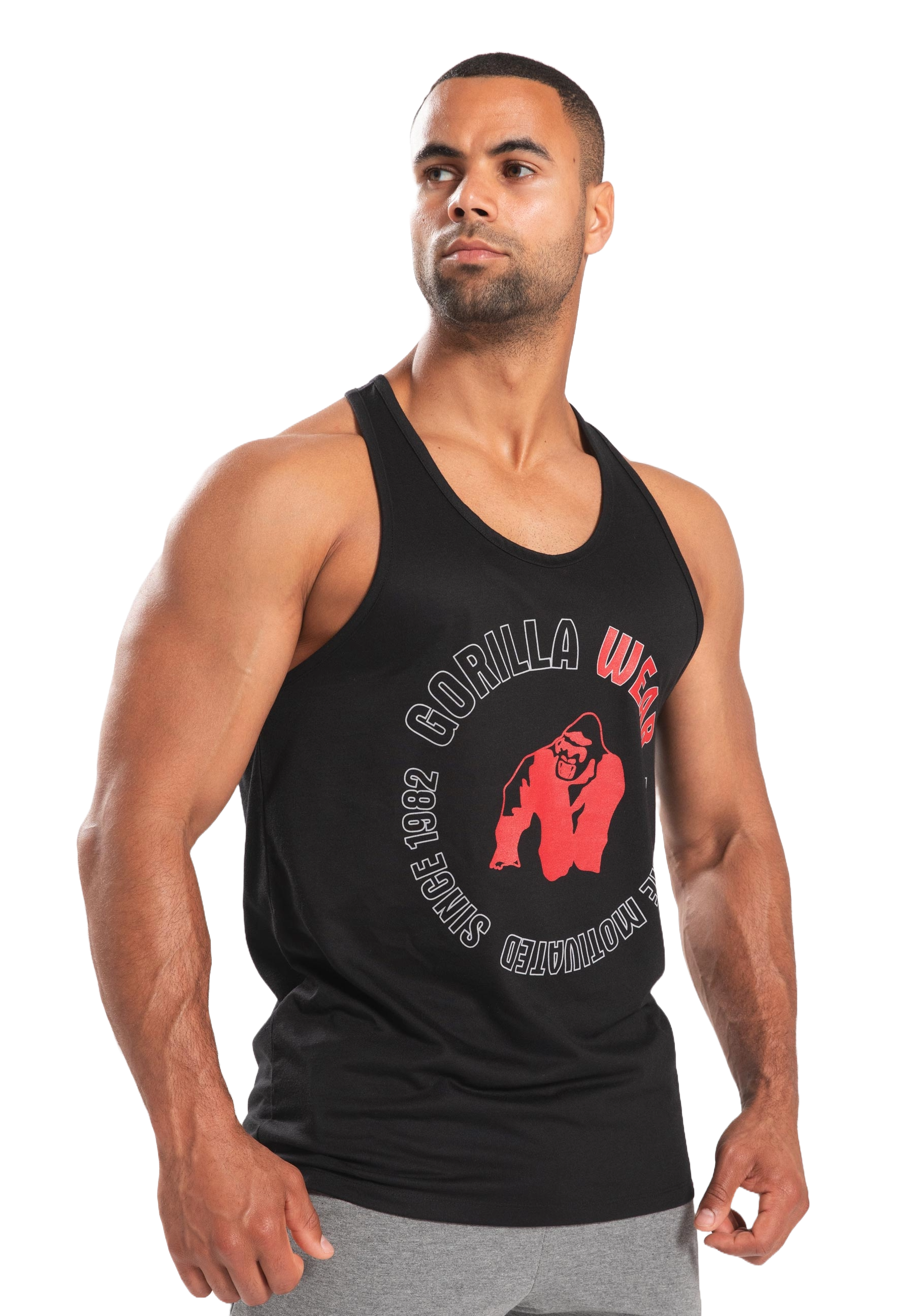 Gorilla Wear Lafayette Racerback Tank Top, black