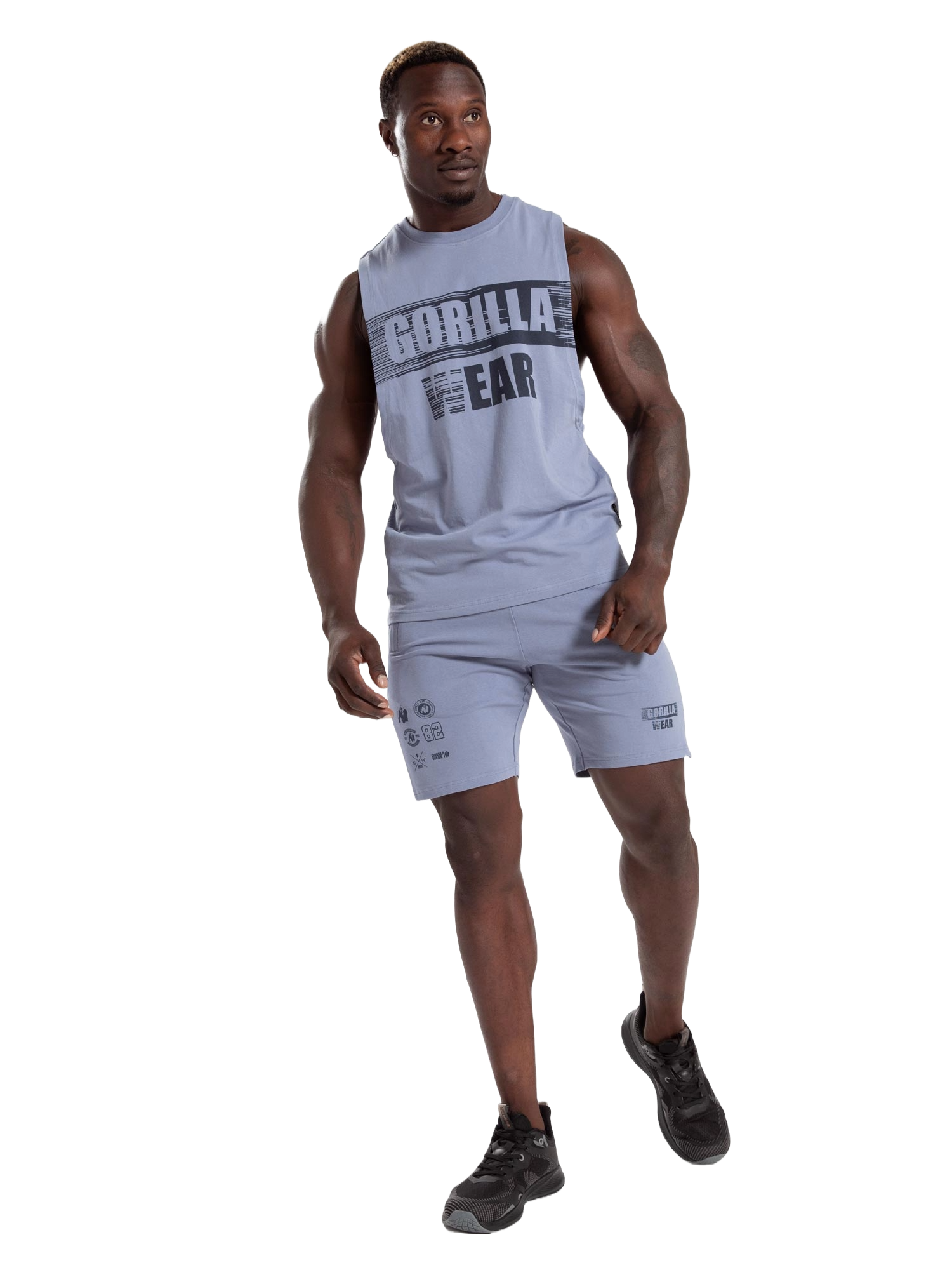 Gorilla Wear Lopez Drop Armhole Tank Top, stonewash blue