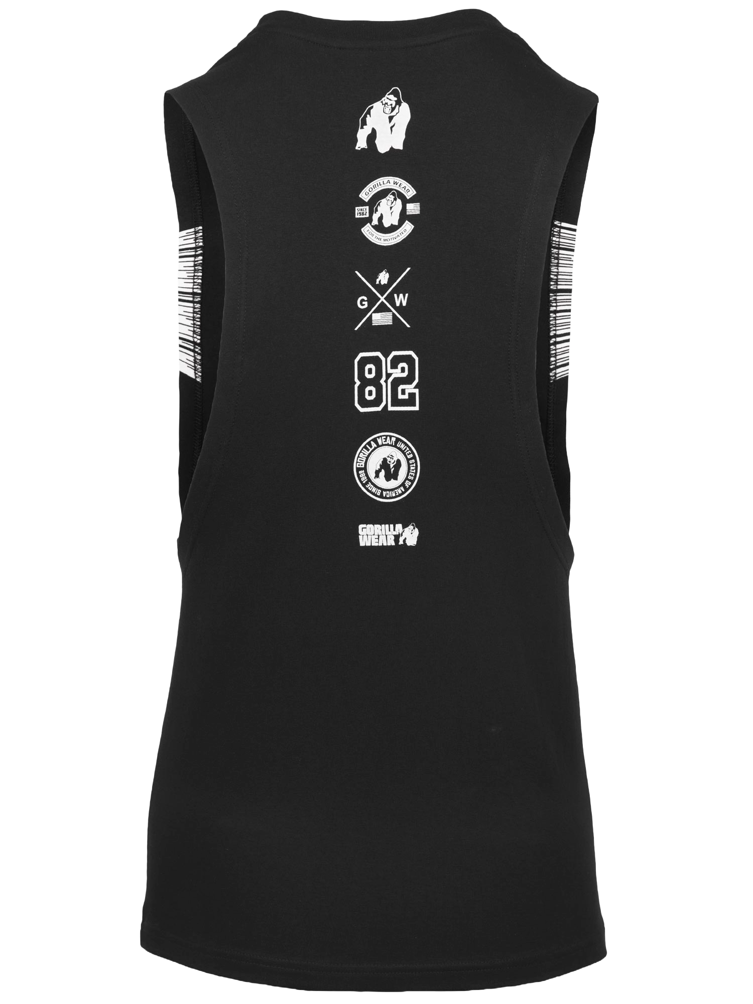 Gorilla Wear Lopez Drop Armhole Tank Top, black