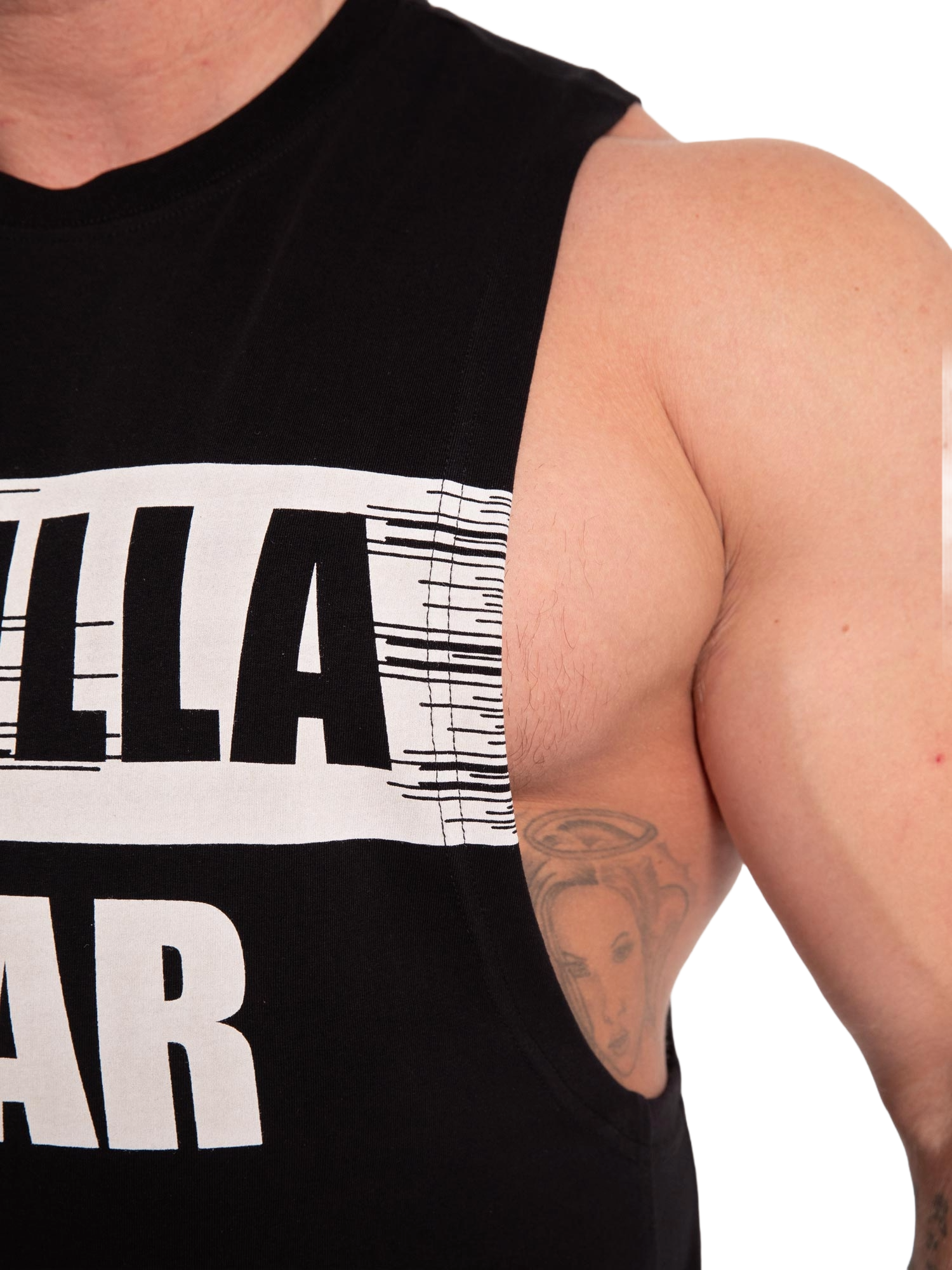 Gorilla Wear Lopez Drop Armhole Tank Top, black