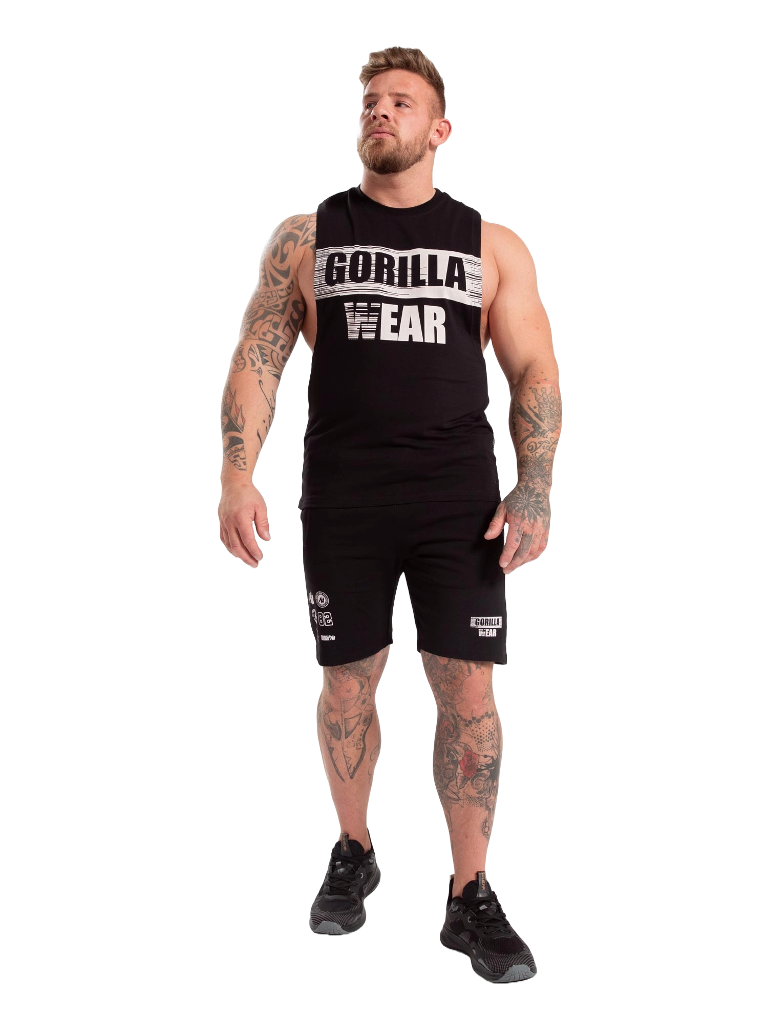 Gorilla Wear Lopez Drop Armhole Tank Top, black