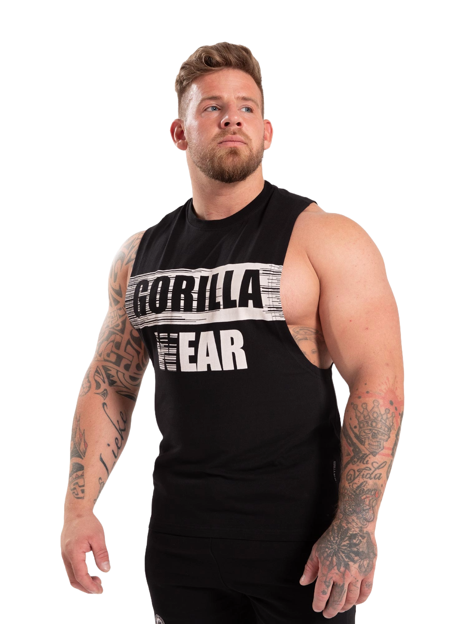 Gorilla Wear Lopez Drop Armhole Tank Top, black
