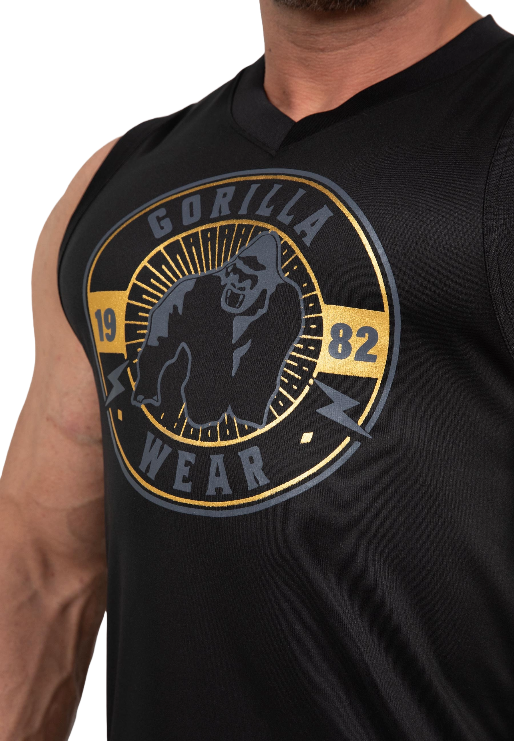 Gorilla Wear Orlando Jersey Tank Top, black