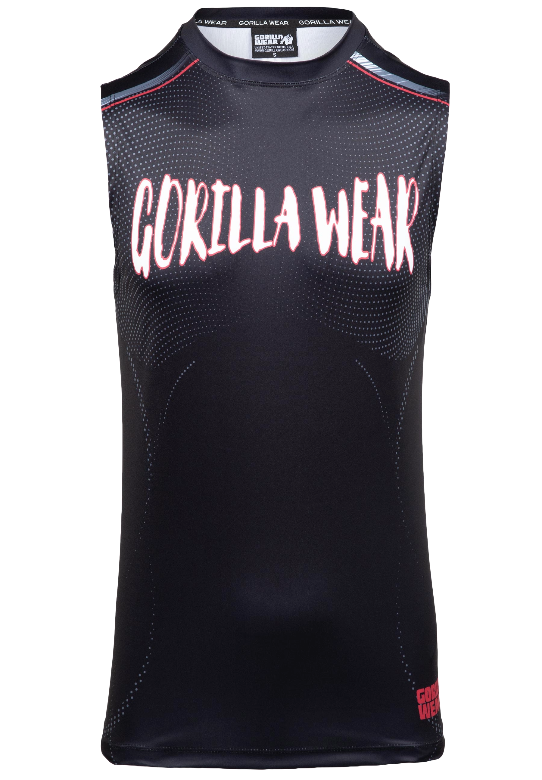 Gorilla Wear Clayton Tank Top, black/red
