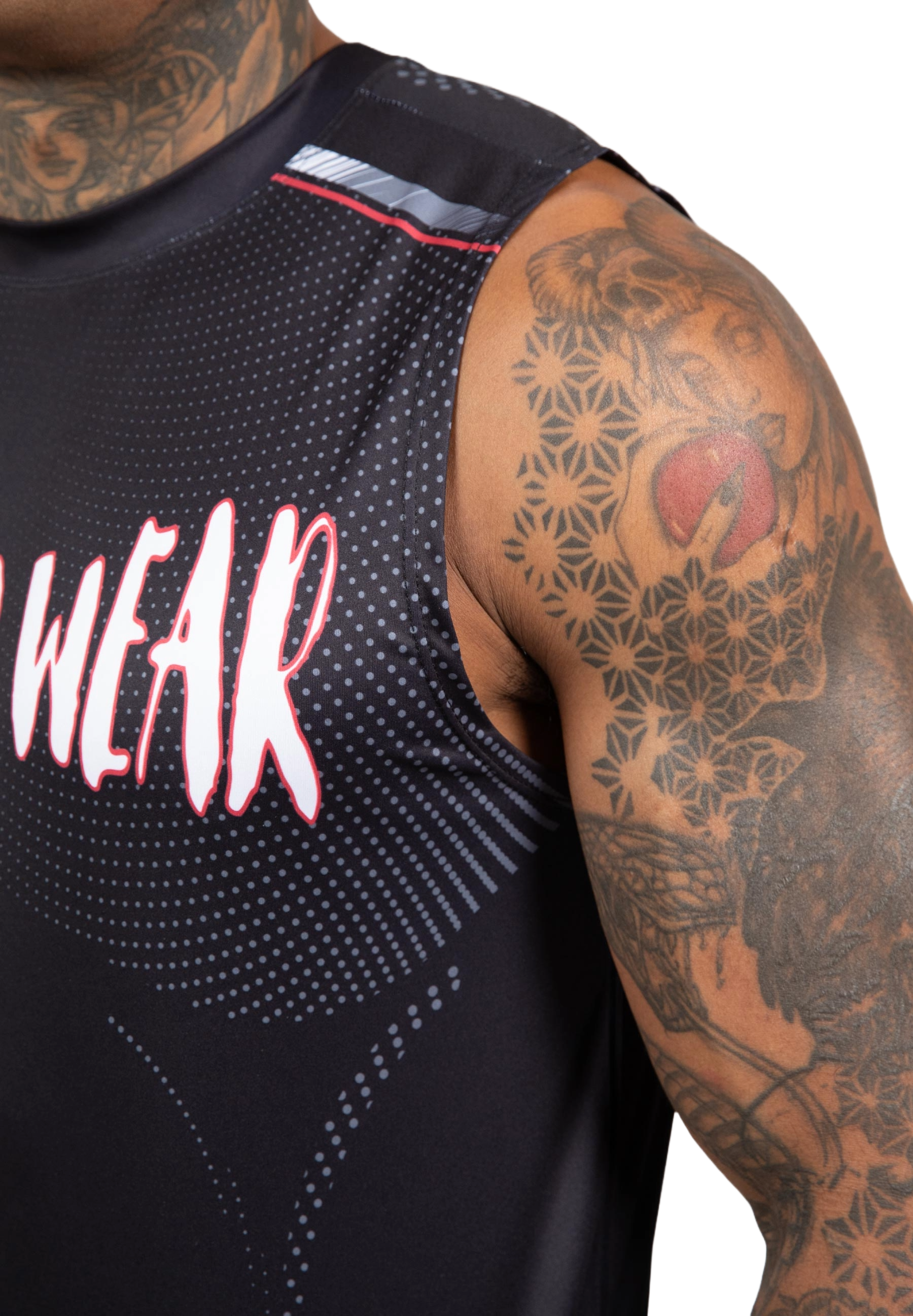 Gorilla Wear Clayton Tank Top, black/red