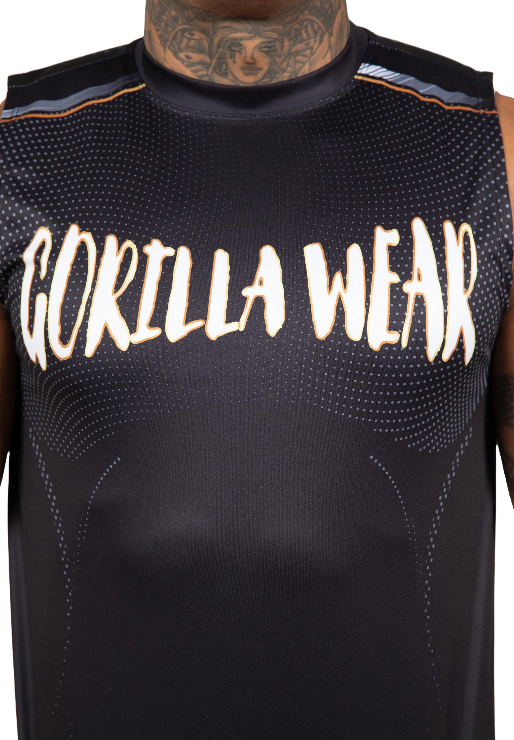 Gorilla Wear Clayton Tank Top, black/gold