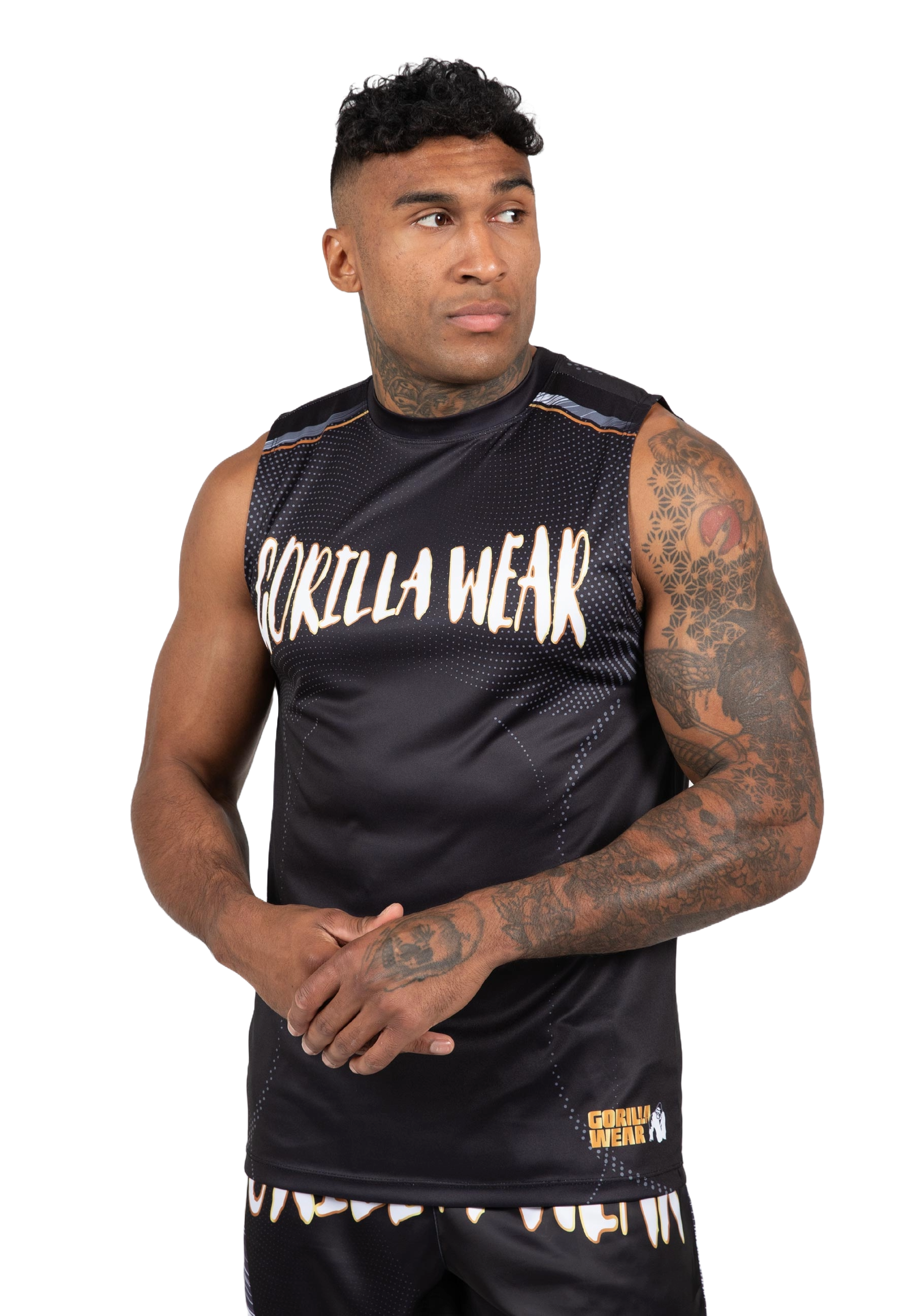 Gorilla Wear Clayton Tank Top, black/gold