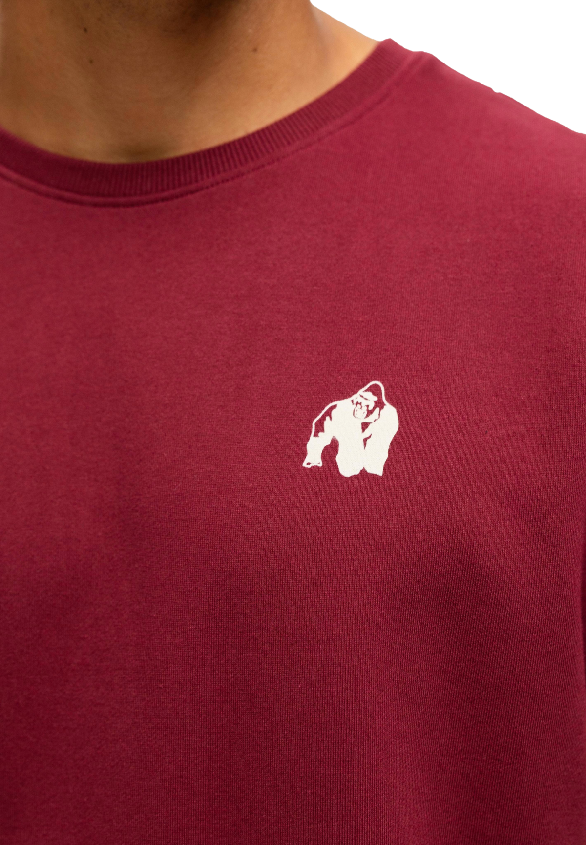 Gorilla Wear Bouse Cut Off Tank Top, burgundy