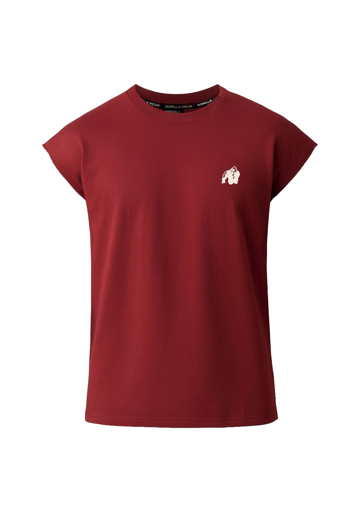 Gorilla Wear Bouse Cut Off Tank Top, burgundy