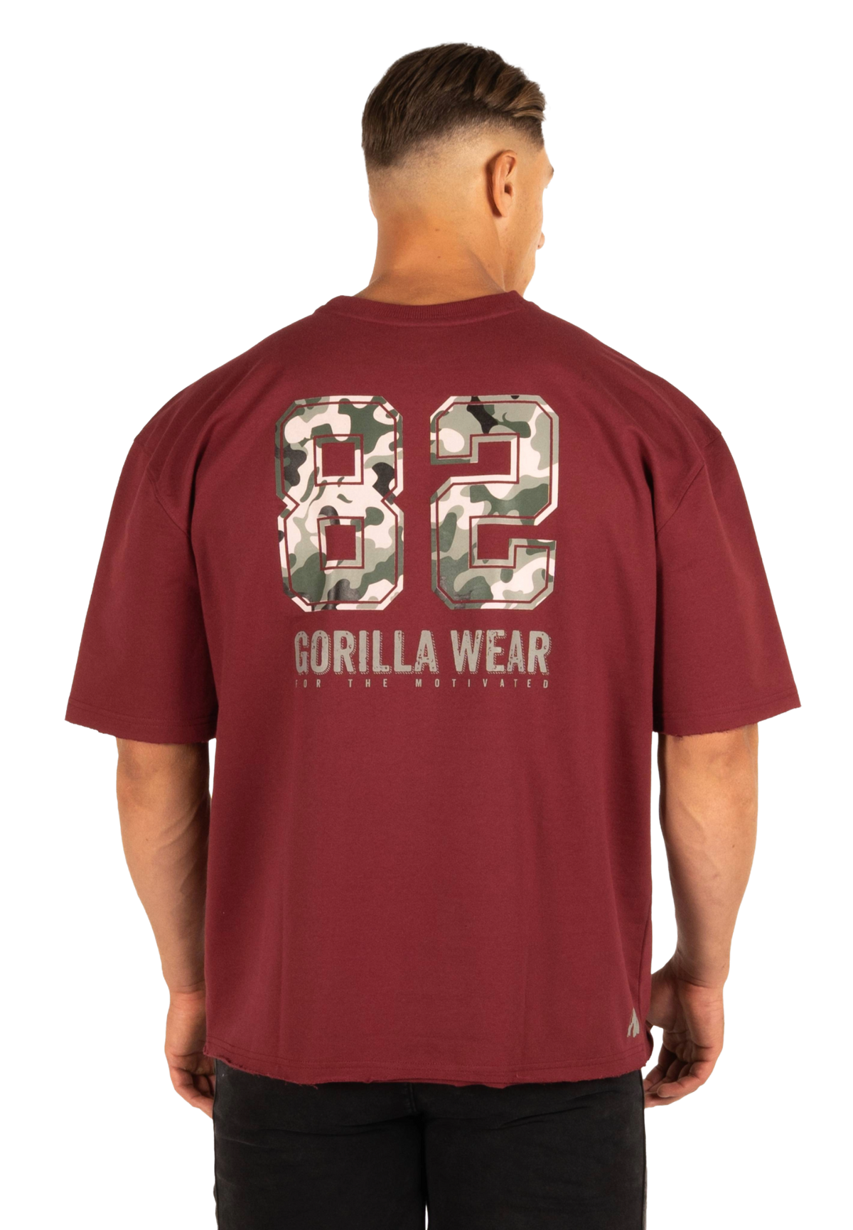 Gorilla Wear Callaway Oversized T-Shirt, burgundy