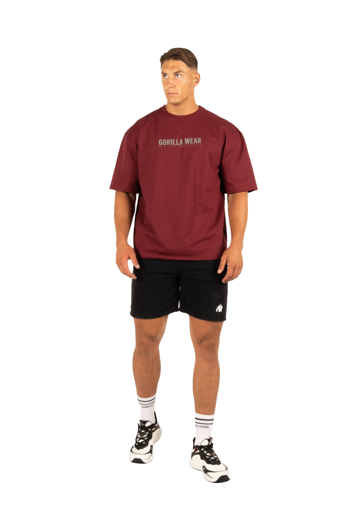 Gorilla Wear Callaway Oversized T-Shirt, burgundy