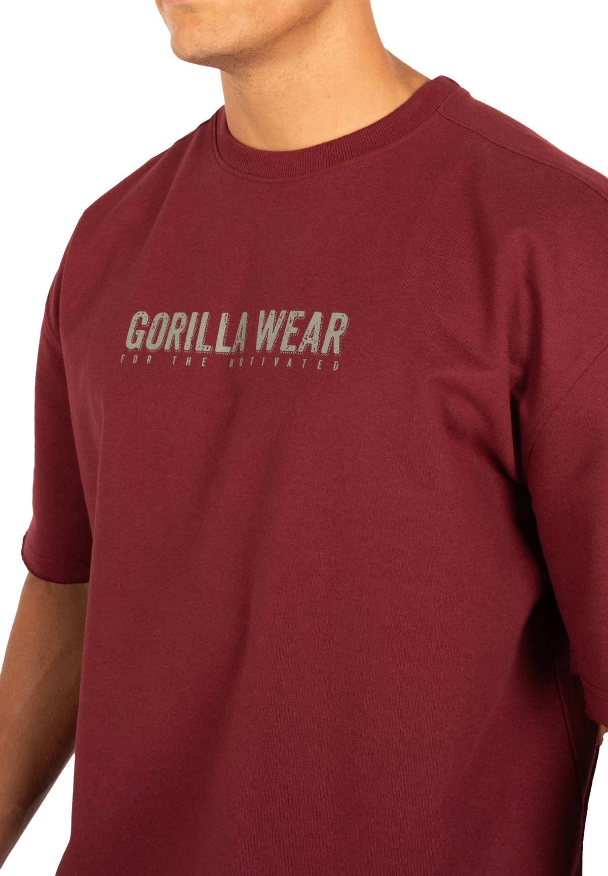 Gorilla Wear Callaway Oversized T-Shirt, burgundy