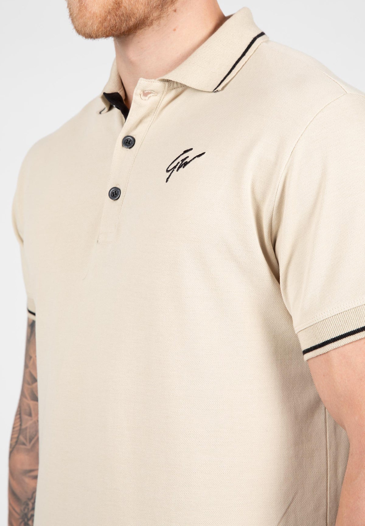 Gorilla Wear Delano Polo, beige/black