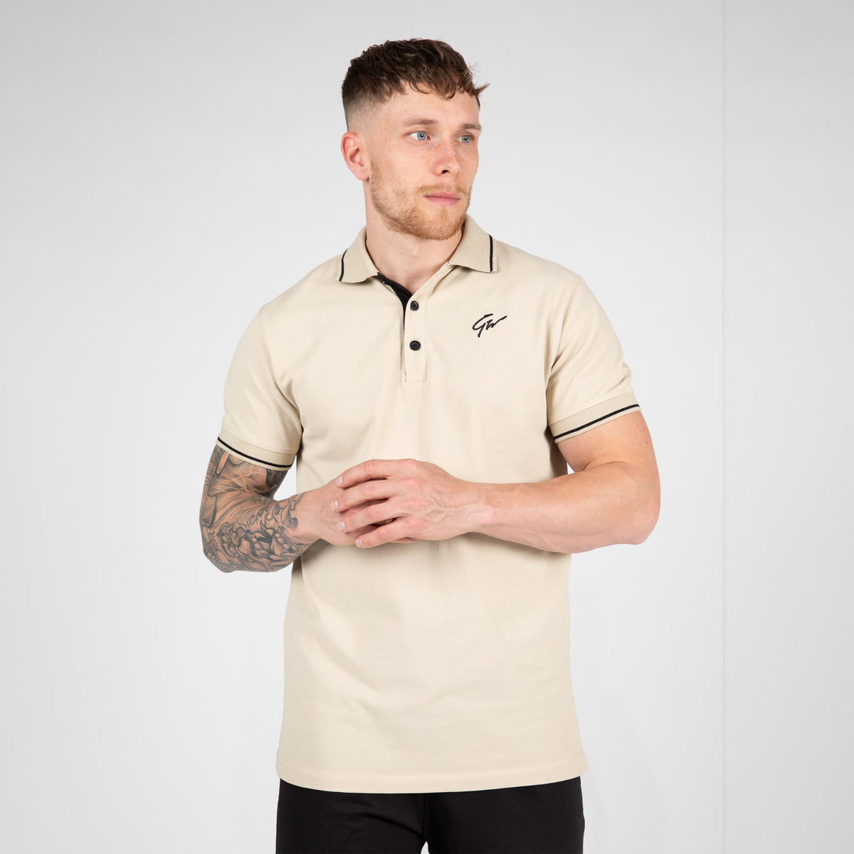 Gorilla Wear Delano Polo, beige/black