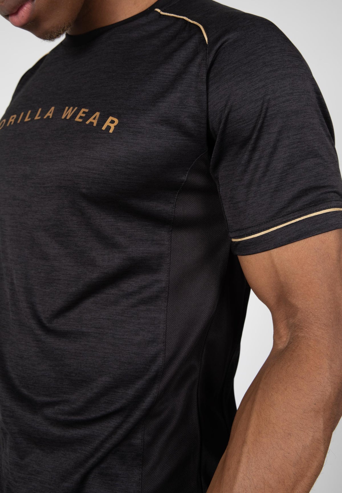 Gorilla Wear Fremont T-Shirt, black/gold