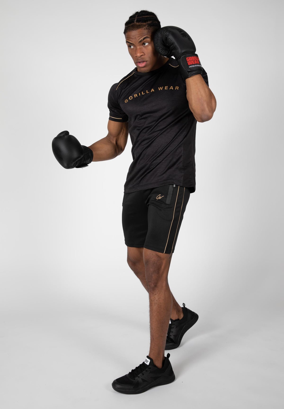 Gorilla Wear Fremont T-Shirt, black/gold