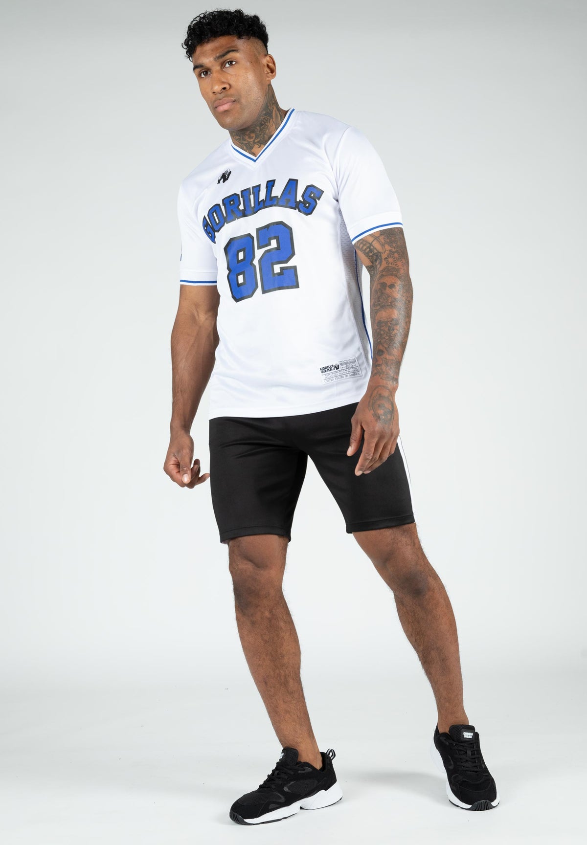 Gorilla Wear San Mateo T-Shirt, white/blue