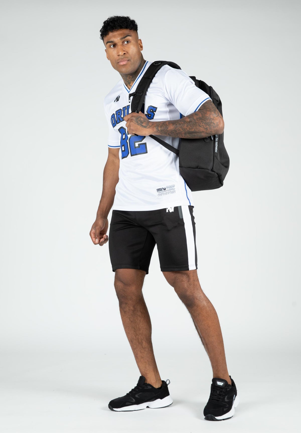 Gorilla Wear San Mateo T-Shirt, white/blue