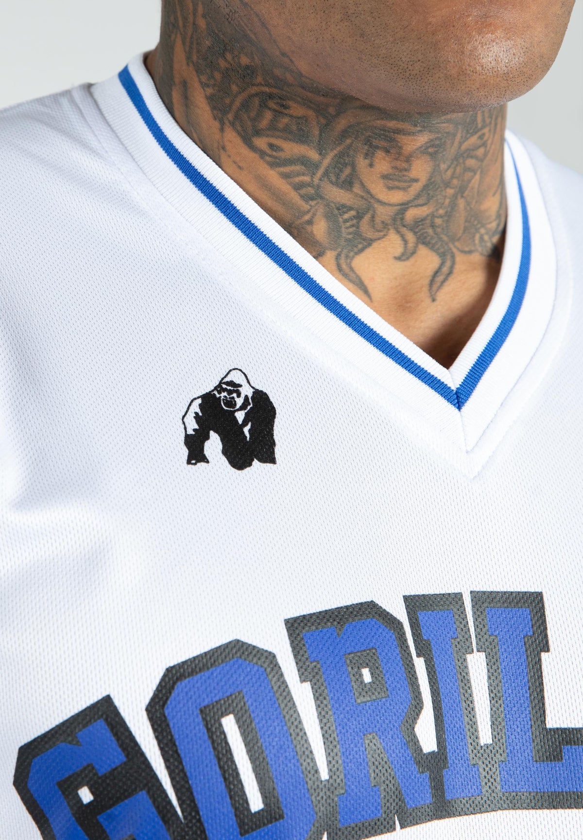 Gorilla Wear San Mateo T-Shirt, white/blue
