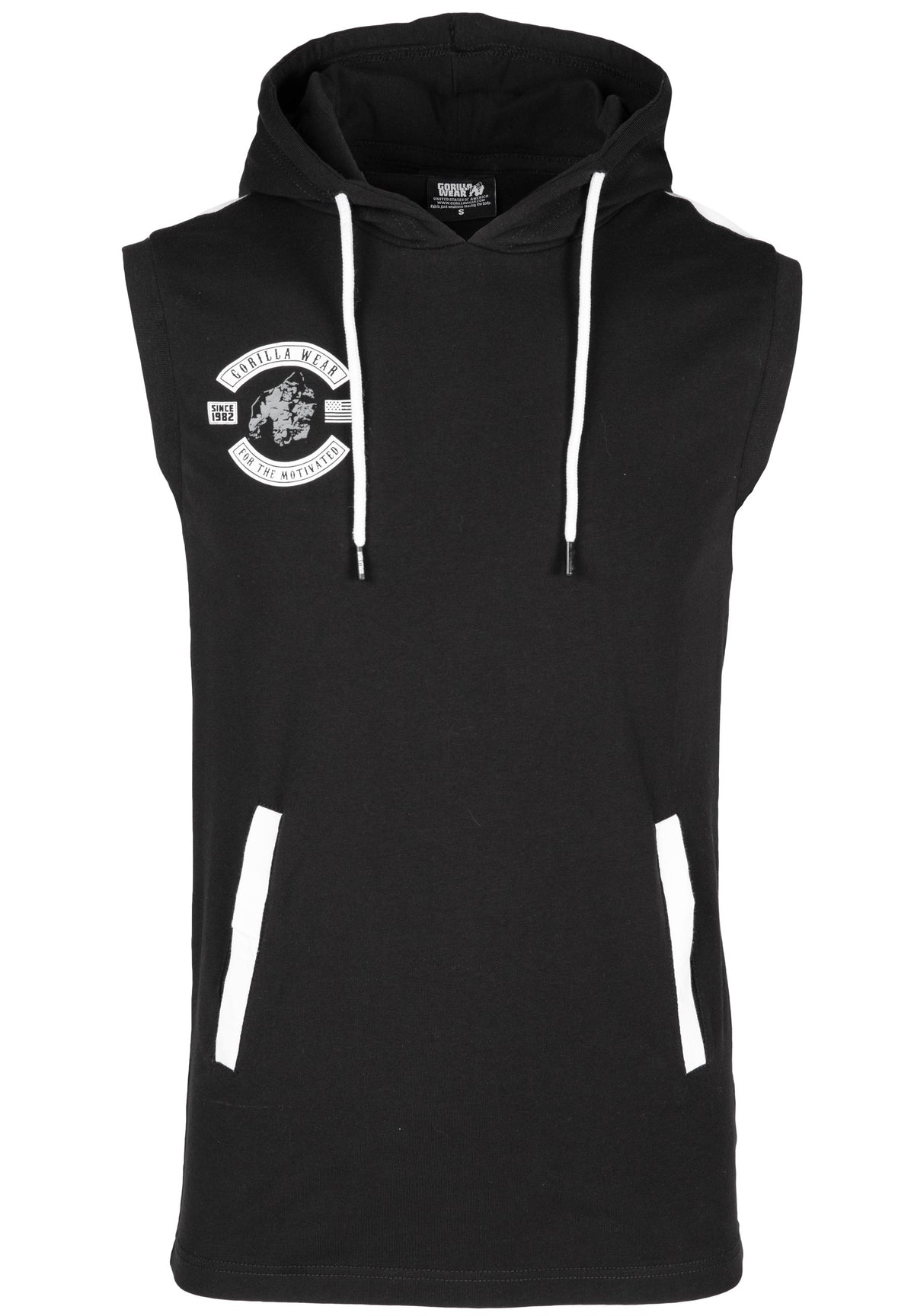 Gorilla Wear Oswego S/L Hooded T-Shirt, black