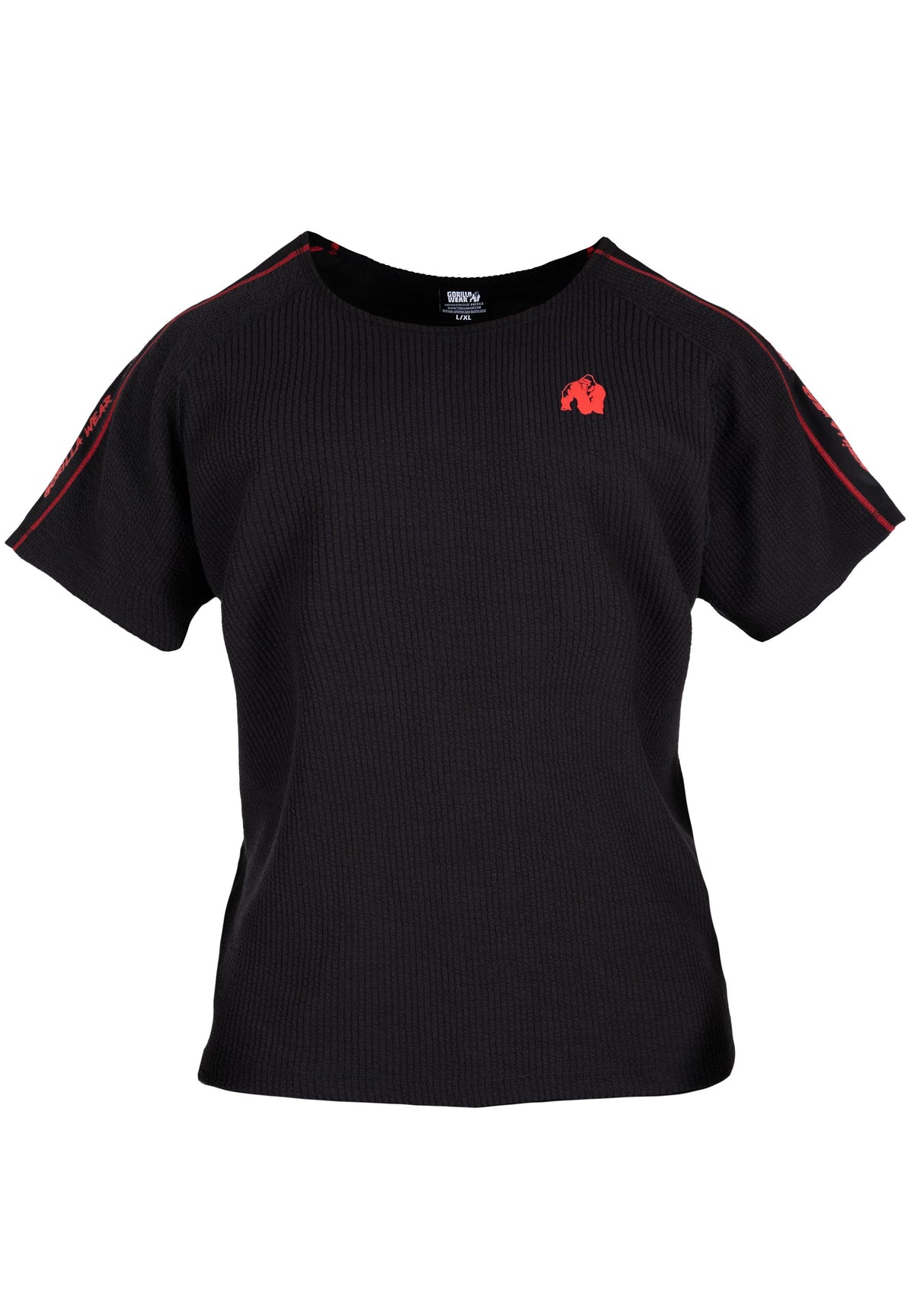Gorilla Wear Buffalo Old School Workout Top, black/red