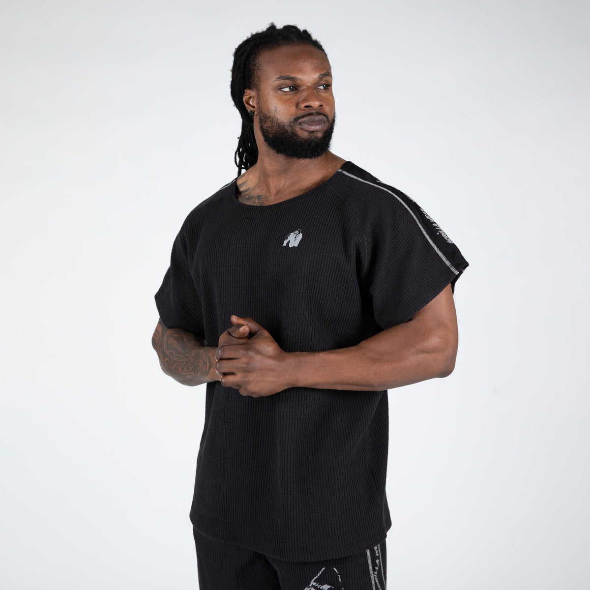 Gorilla Wear Buffalo Old School Workout Top, black/grey