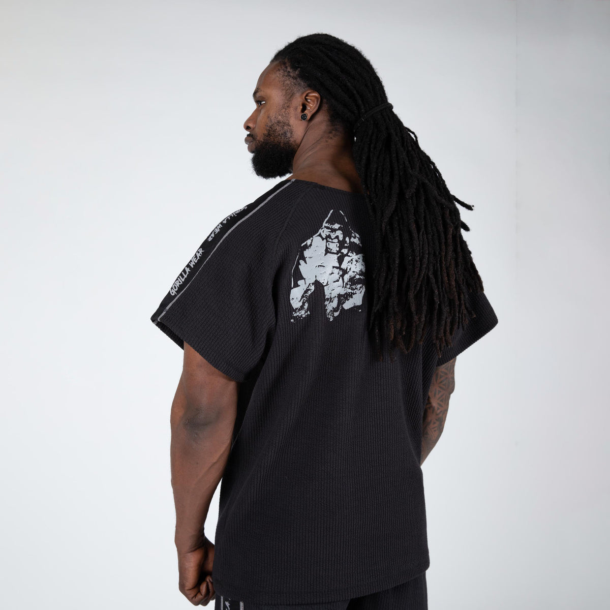 Gorilla Wear Buffalo Old School Workout Top, black/grey