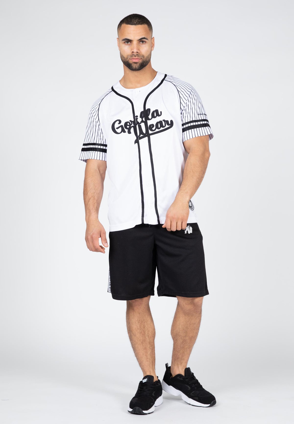 Gorilla Wear 82 Baseball Jersey, white