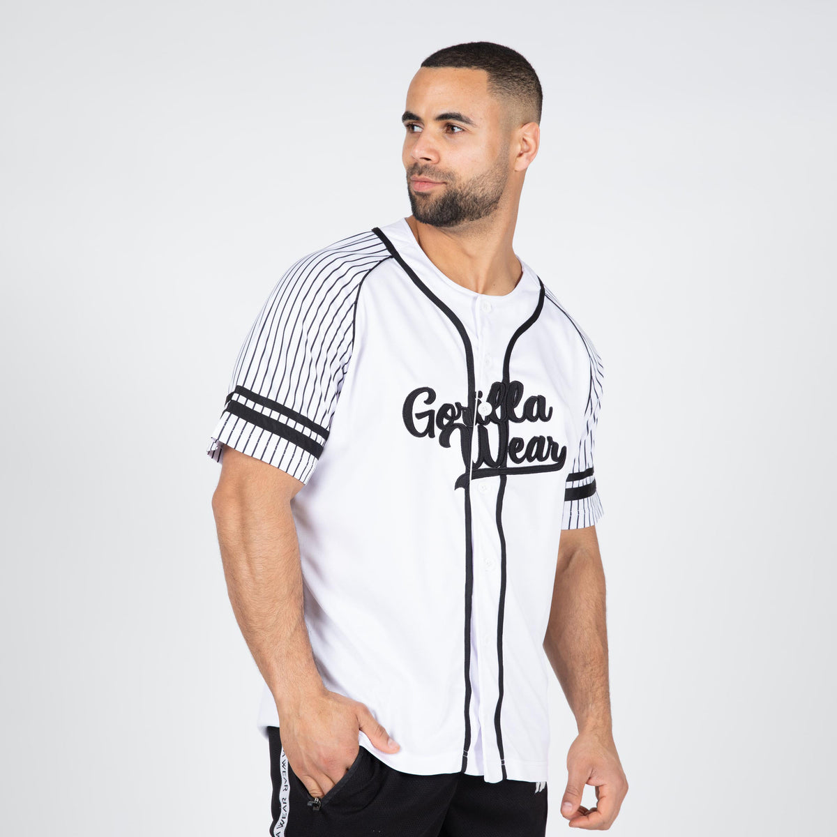 Gorilla Wear 82 Baseball Jersey, white