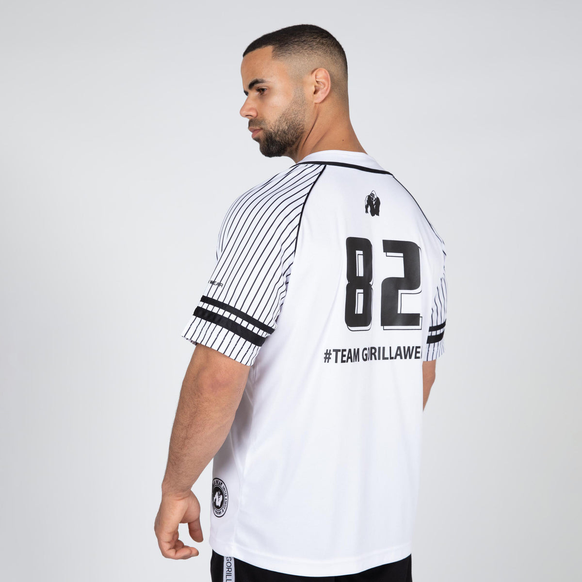 Gorilla Wear 82 Baseball Jersey, white