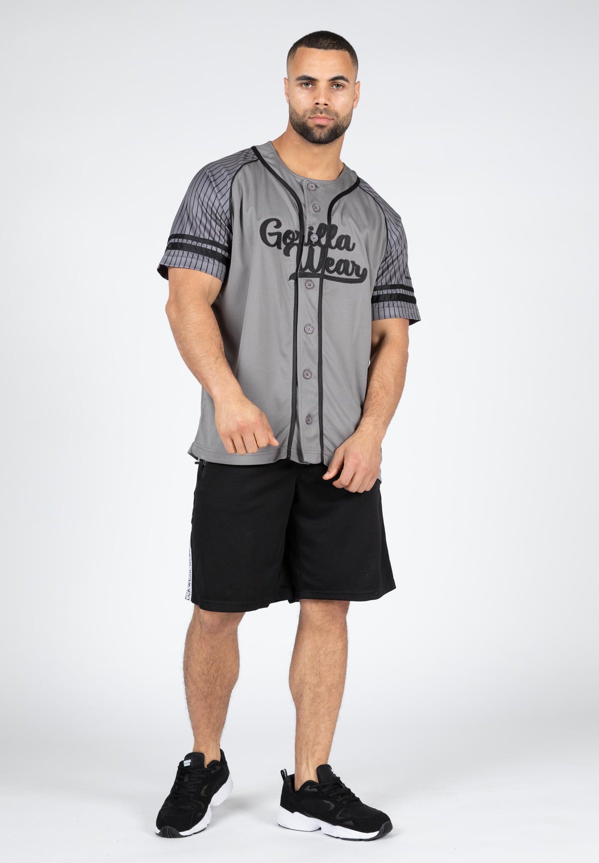 Gorilla Wear 82 Baseball Jersey, grey