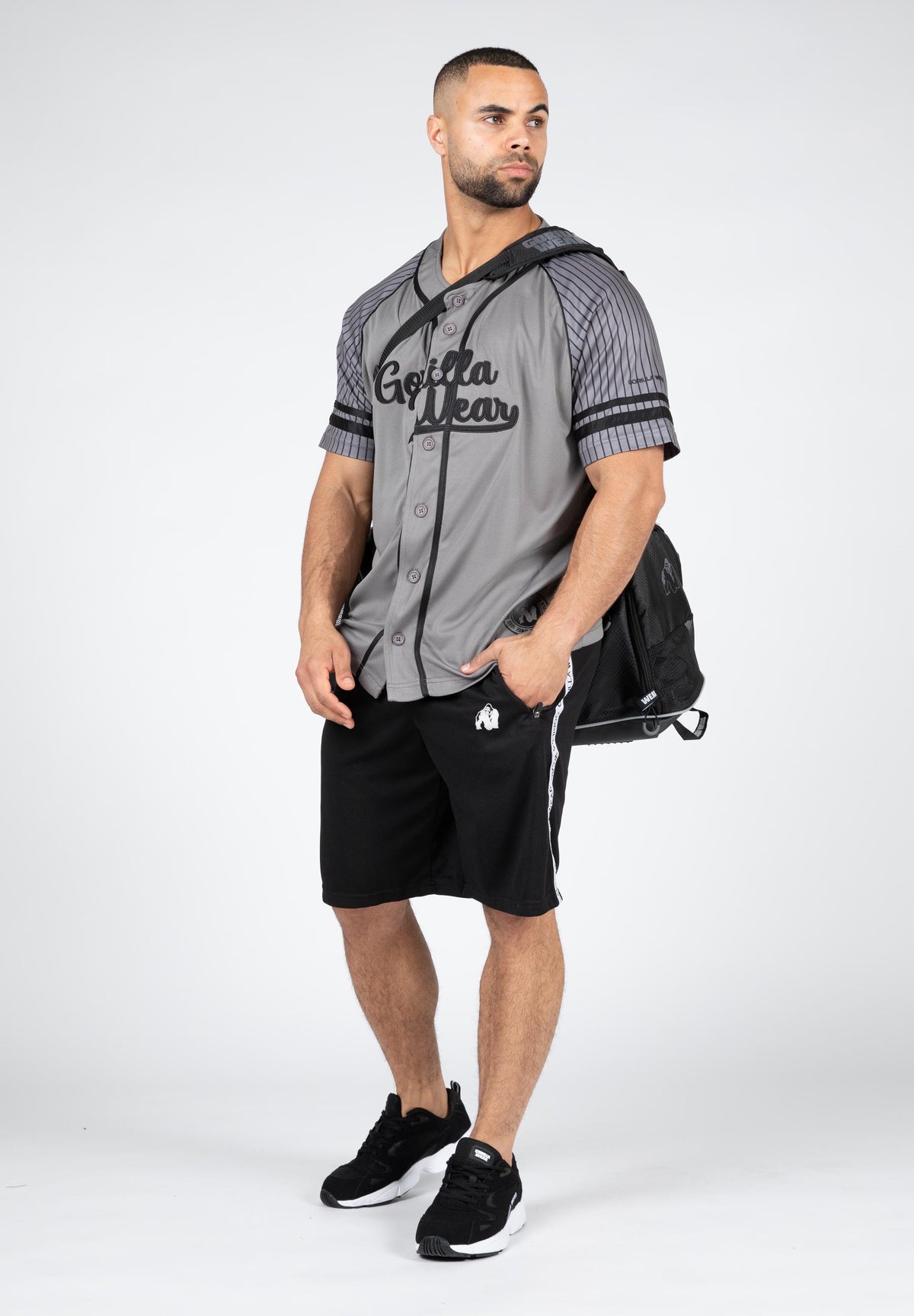 Gorilla Wear 82 Baseball Jersey, grey