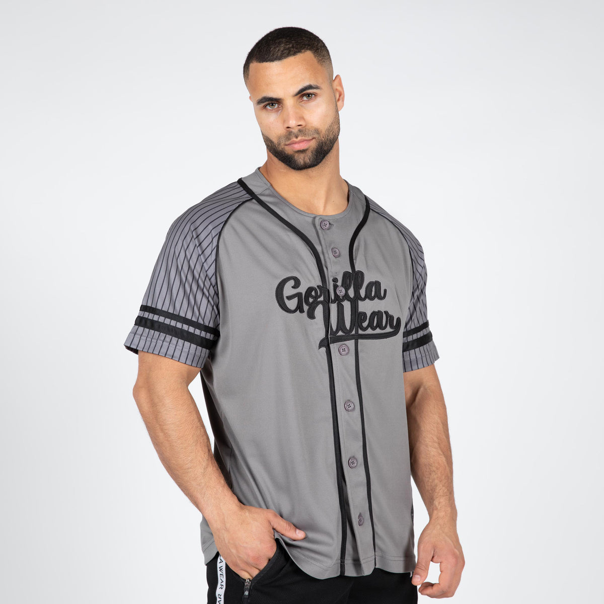Gorilla Wear 82 Baseball Jersey, grey