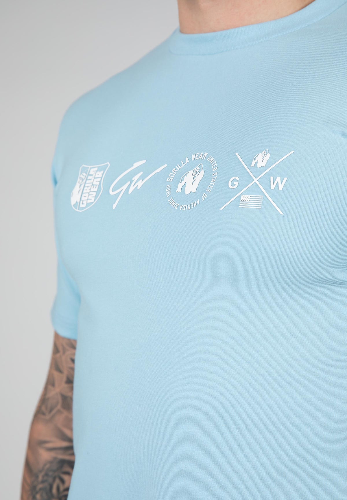 Gorilla Wear Swanton T-Shirt, blue