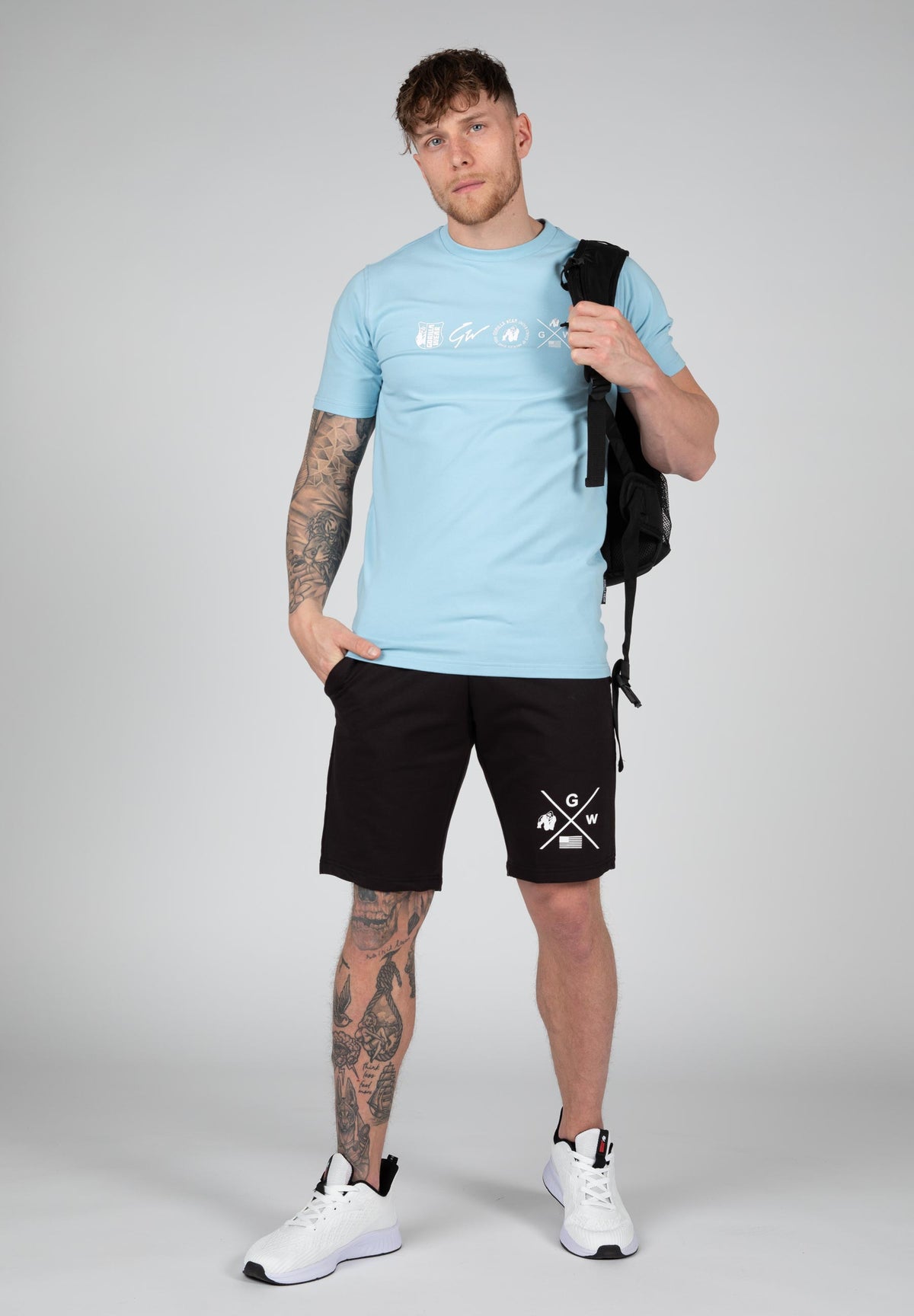 Gorilla Wear Swanton T-Shirt, blue