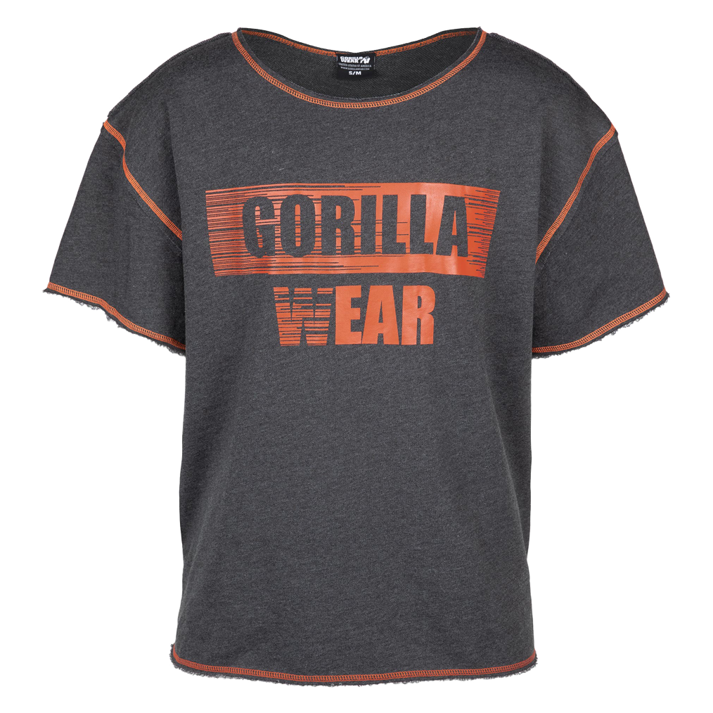 Gorilla Wear Wallace Workout Top, grey/orange