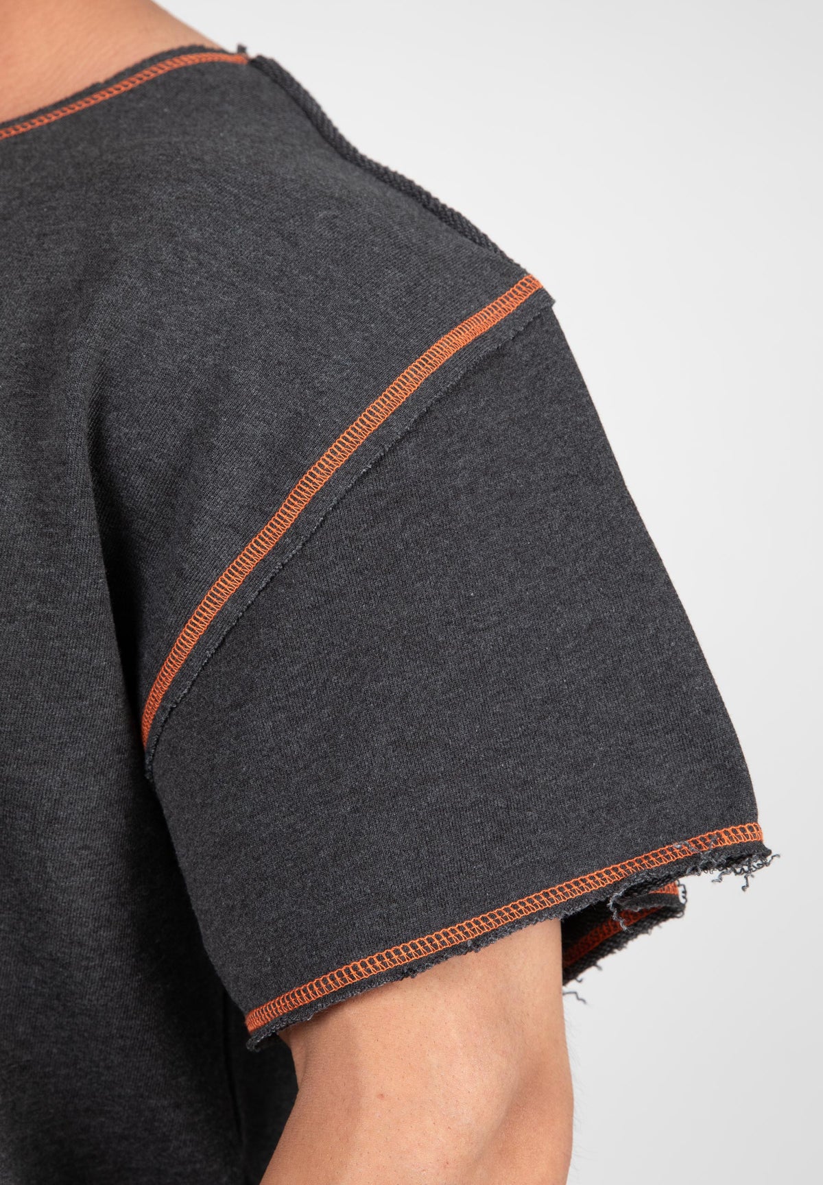 Gorilla Wear Wallace Workout Top, grey/orange