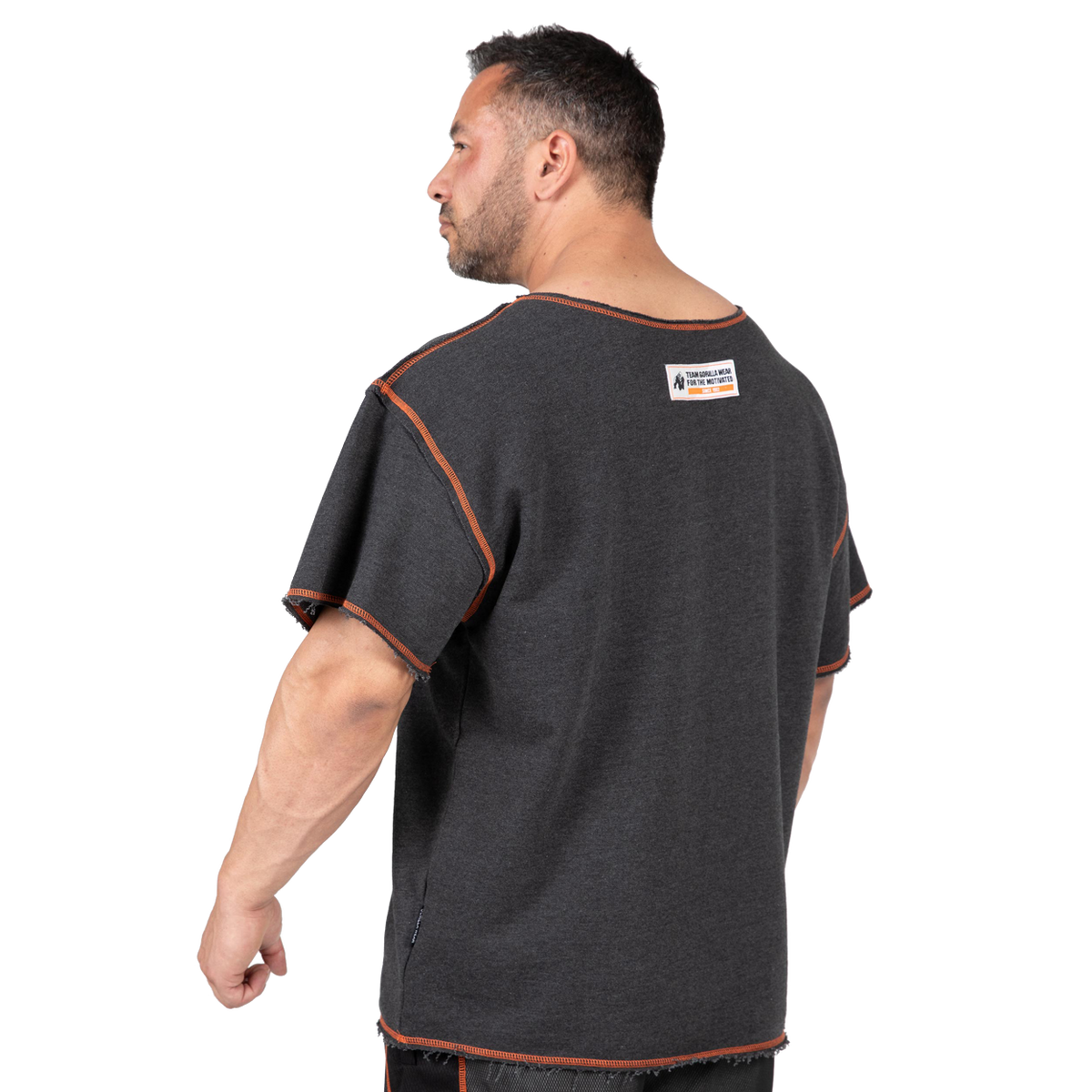 Gorilla Wear Wallace Workout Top, grey/orange