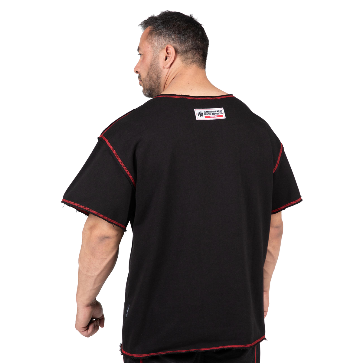 Gorilla Wear Wallace Workout Top, black/red