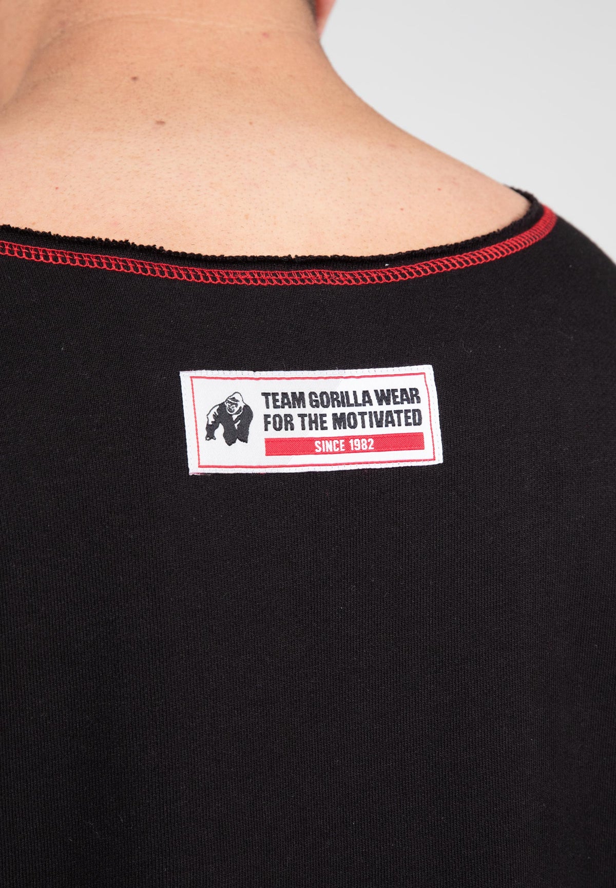 Gorilla Wear Wallace Workout Top, black/red