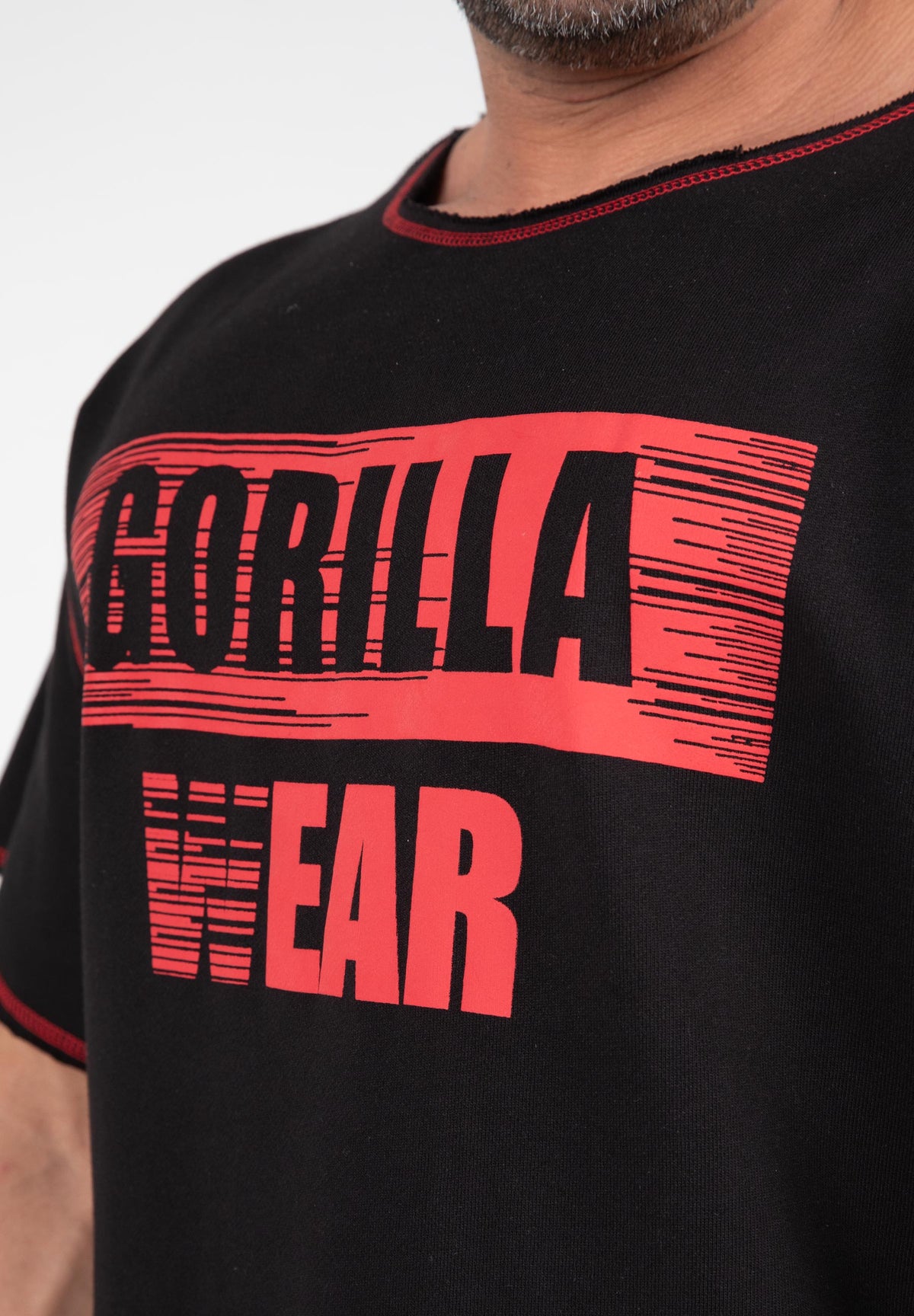 Gorilla Wear Wallace Workout Top, black/red