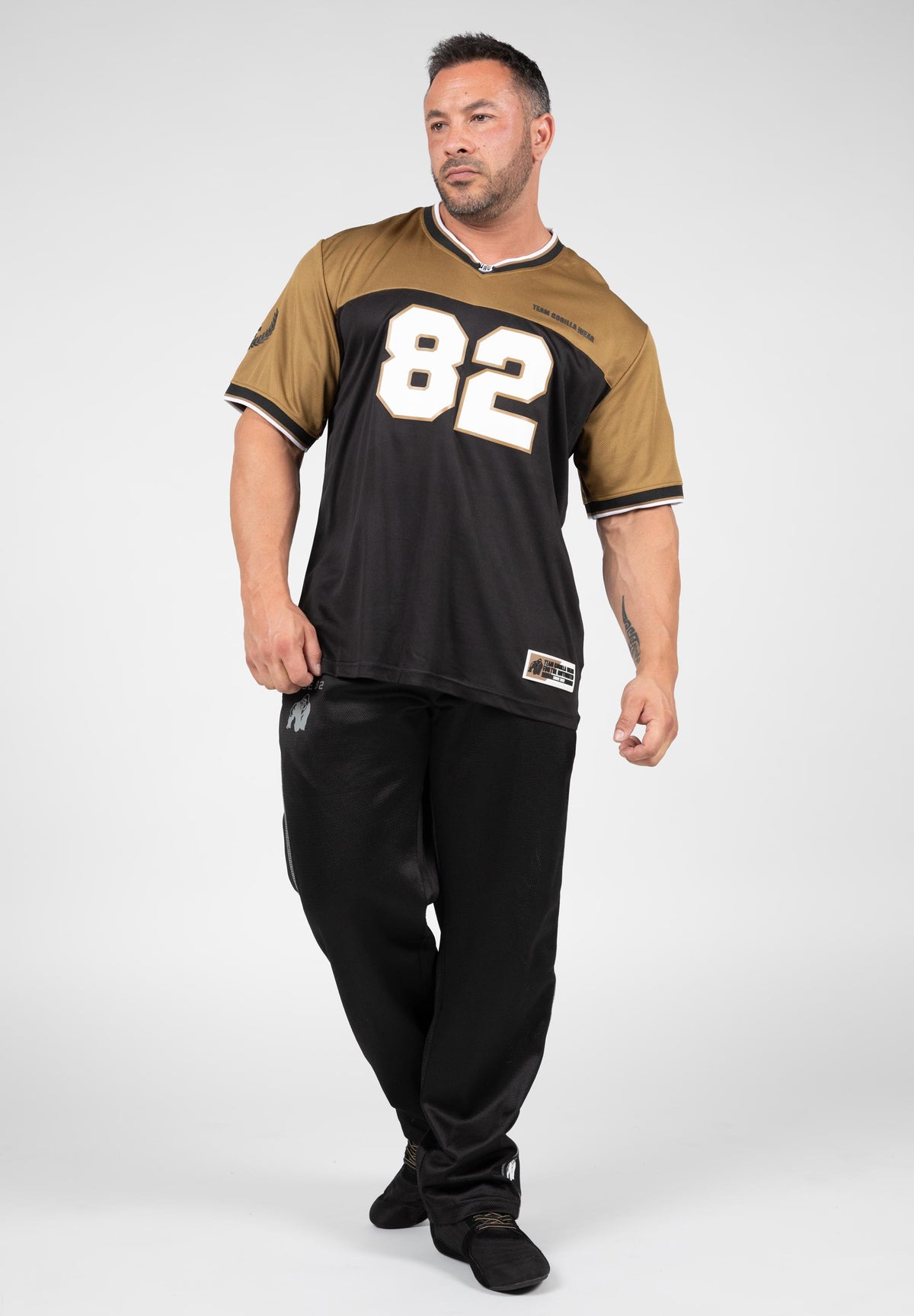 Gorilla Wear Trenton Football Jersey, black/gold
