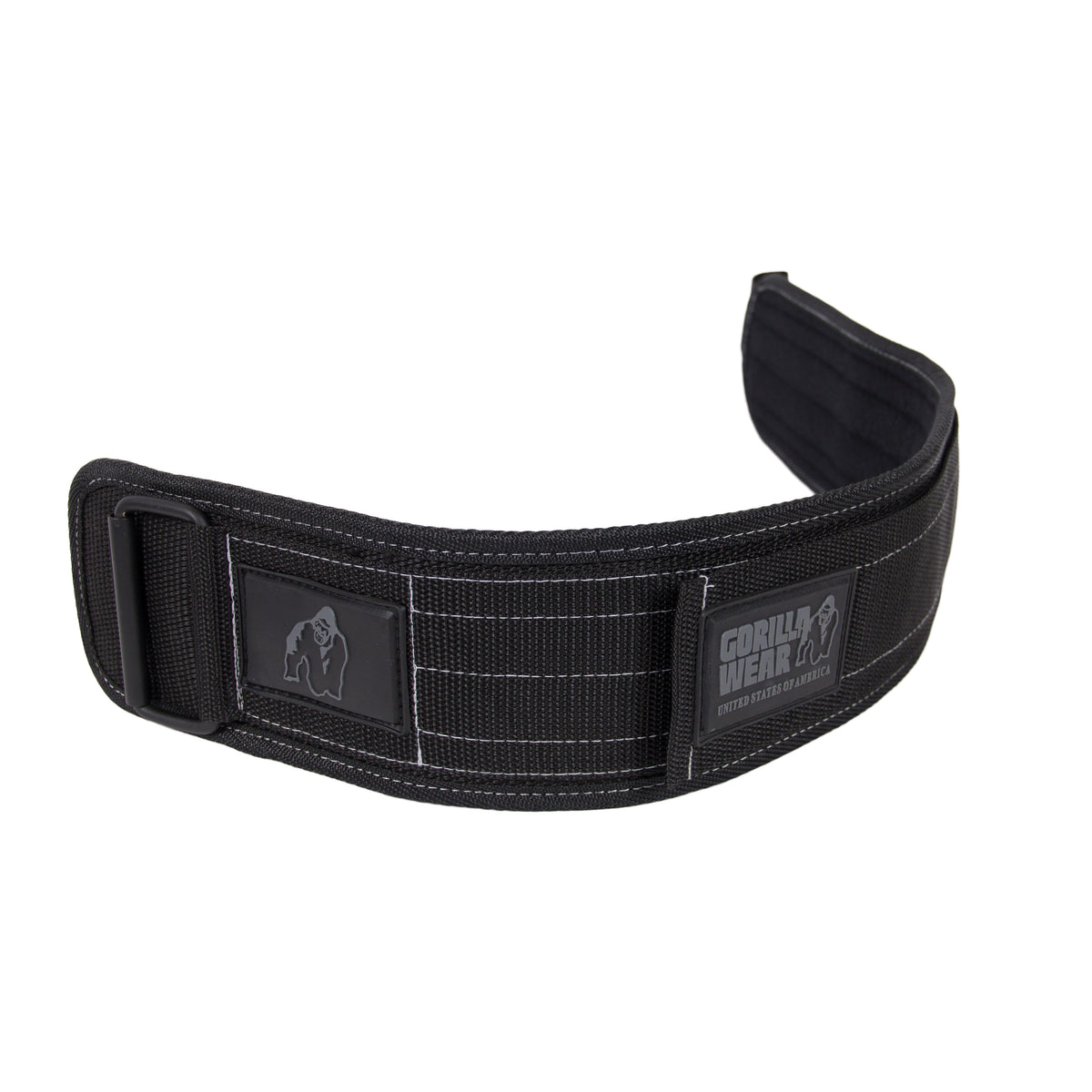 Gorilla Wear 4 Inch Nylon Belt, black/grey