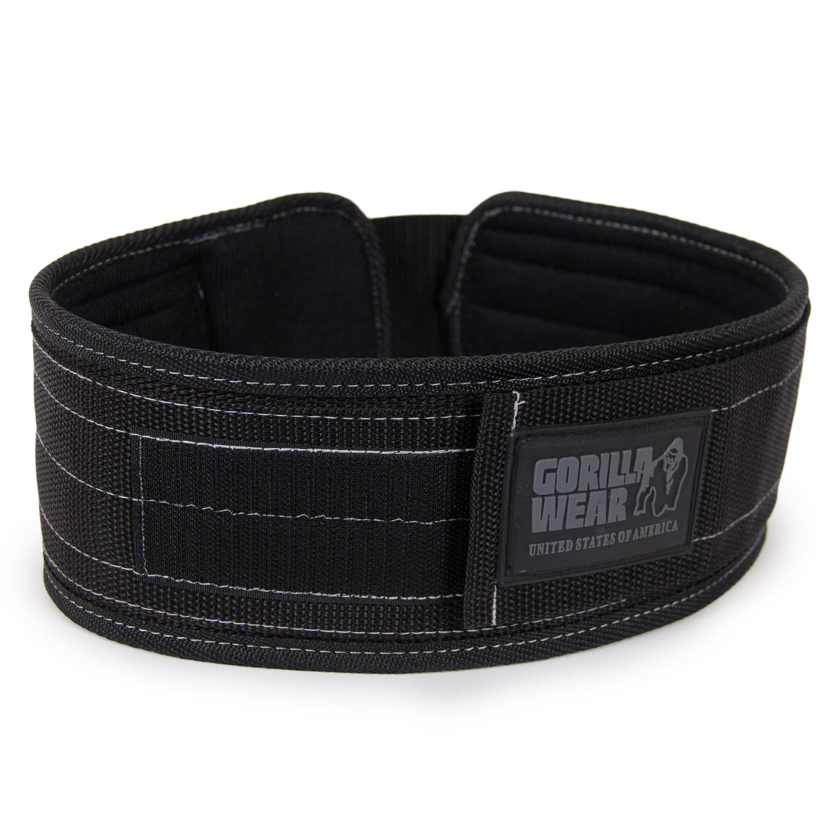 Gorilla Wear 4 Inch Nylon Belt, black/grey