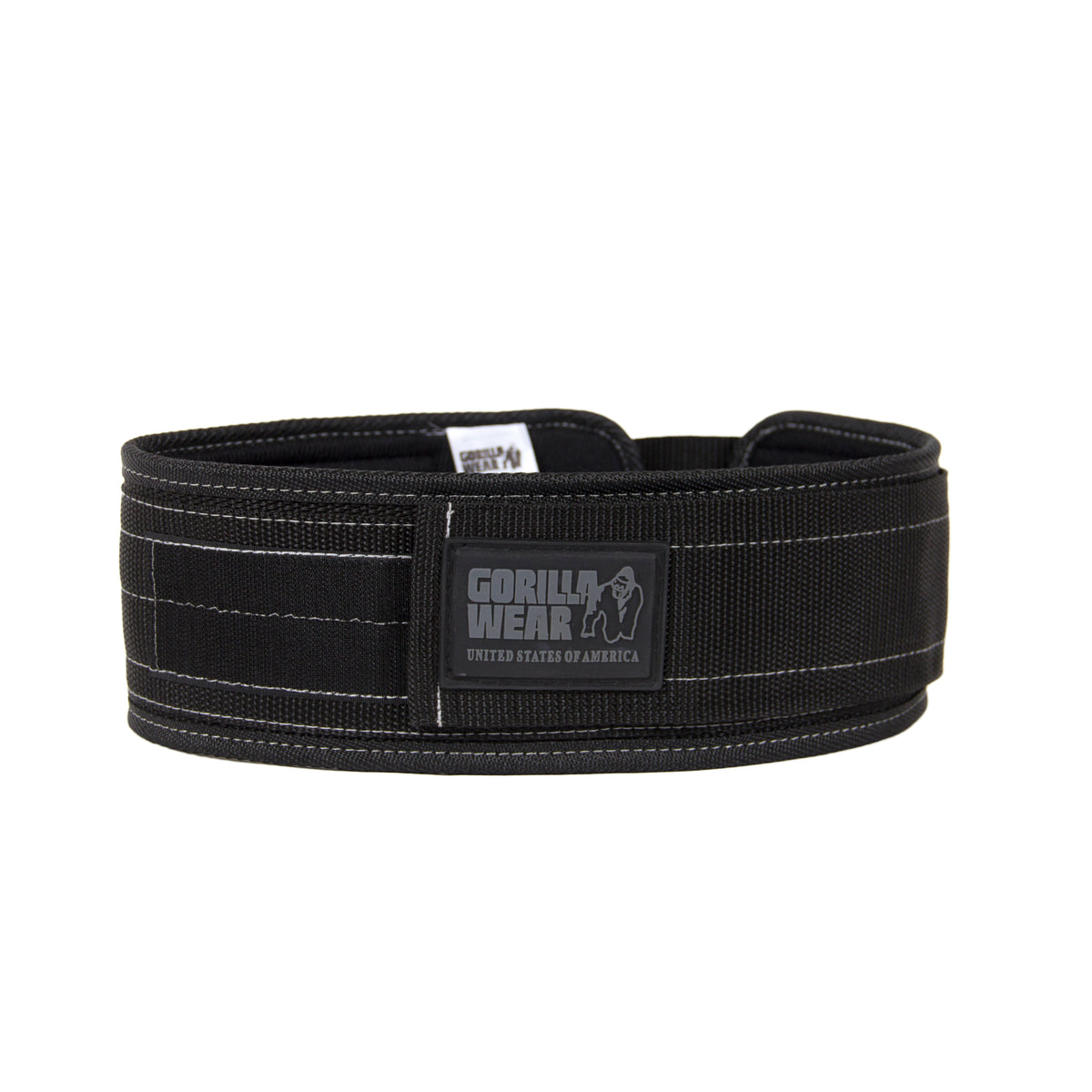 Gorilla Wear 4 Inch Nylon Belt, black/grey